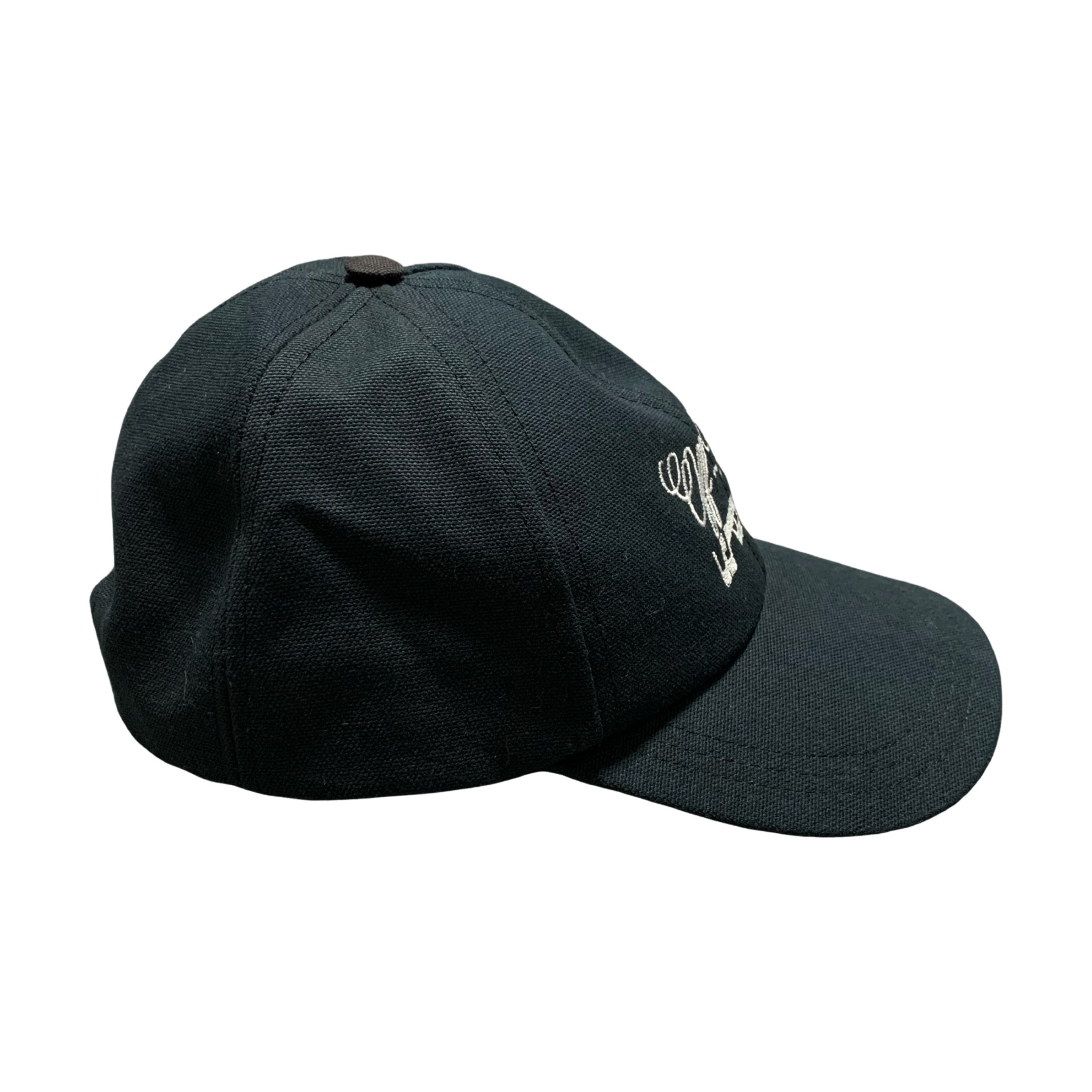 Off White Cap Black Baseball Hat Virgil Abloh Women's