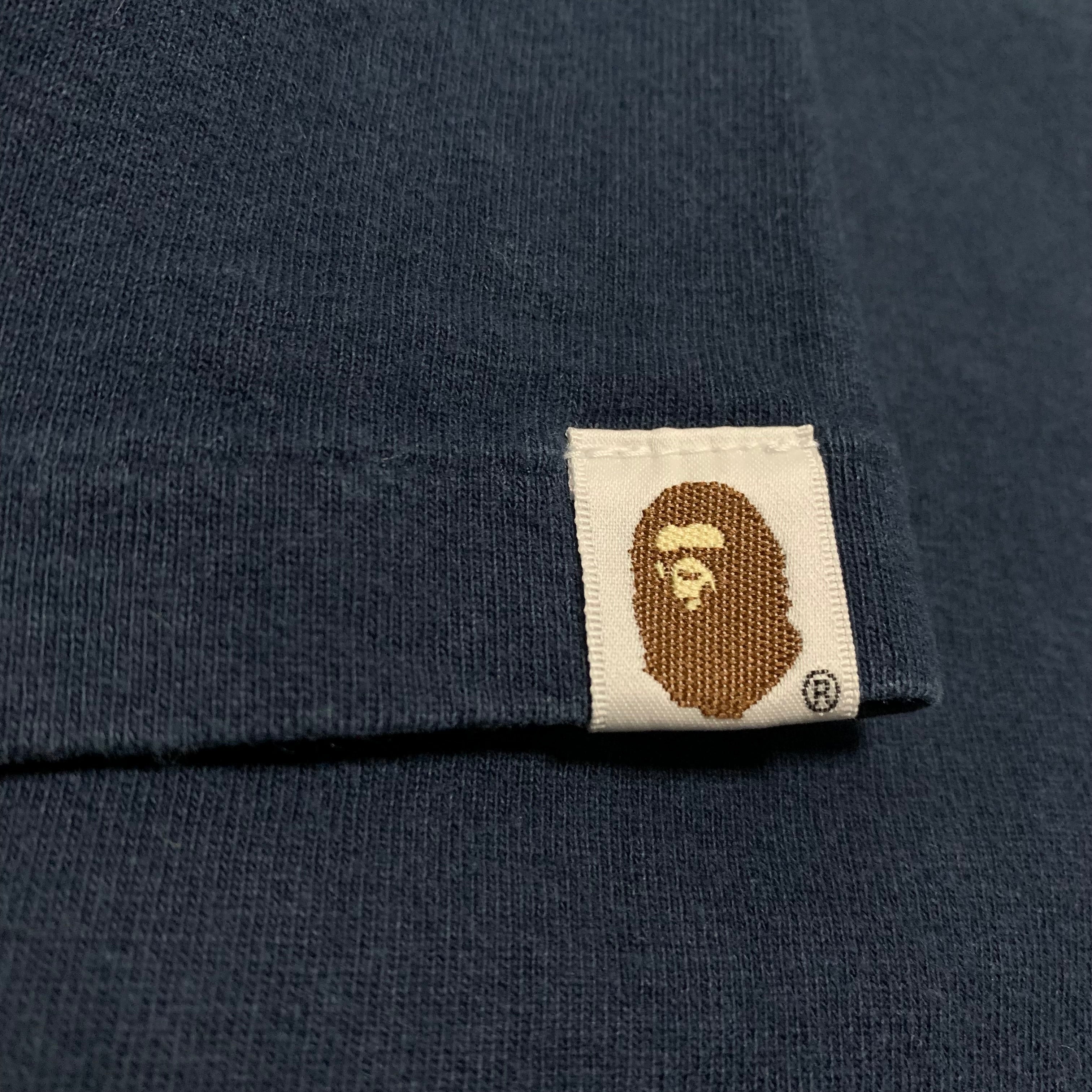 Bape Medium Bathing Ape Graphic Navy Blue Tee