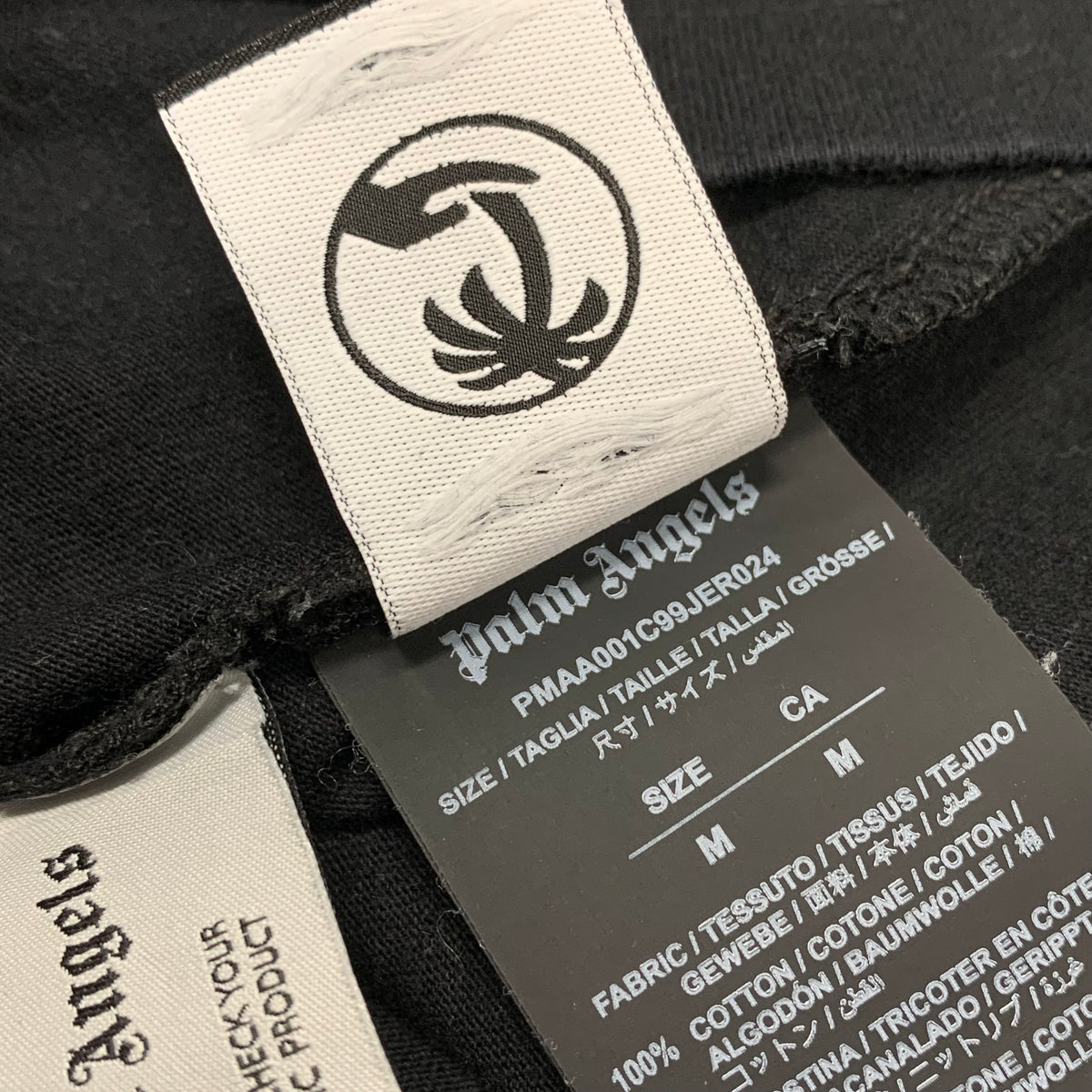 Palm Angels Medium Tee Star Sprayed Black T-Shirt
