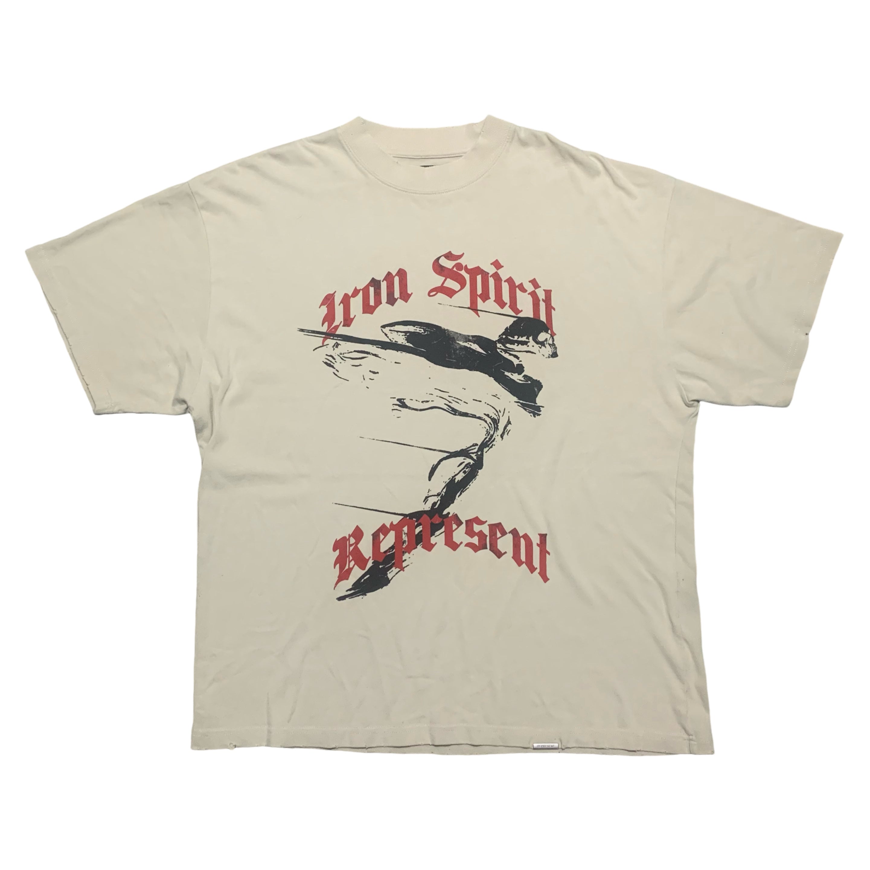 Represent Large Iron Spirit Vintage White Tee Angel