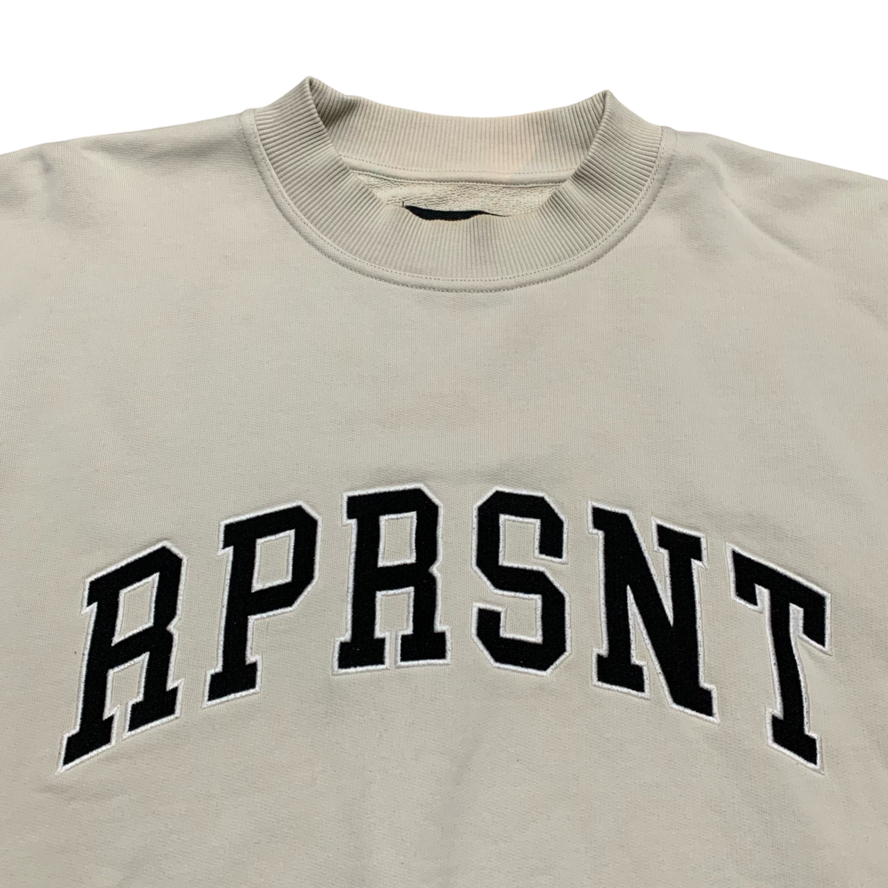 Represent Medium RPRSNT Vintage White Sweater Sweatshirt Crewneck