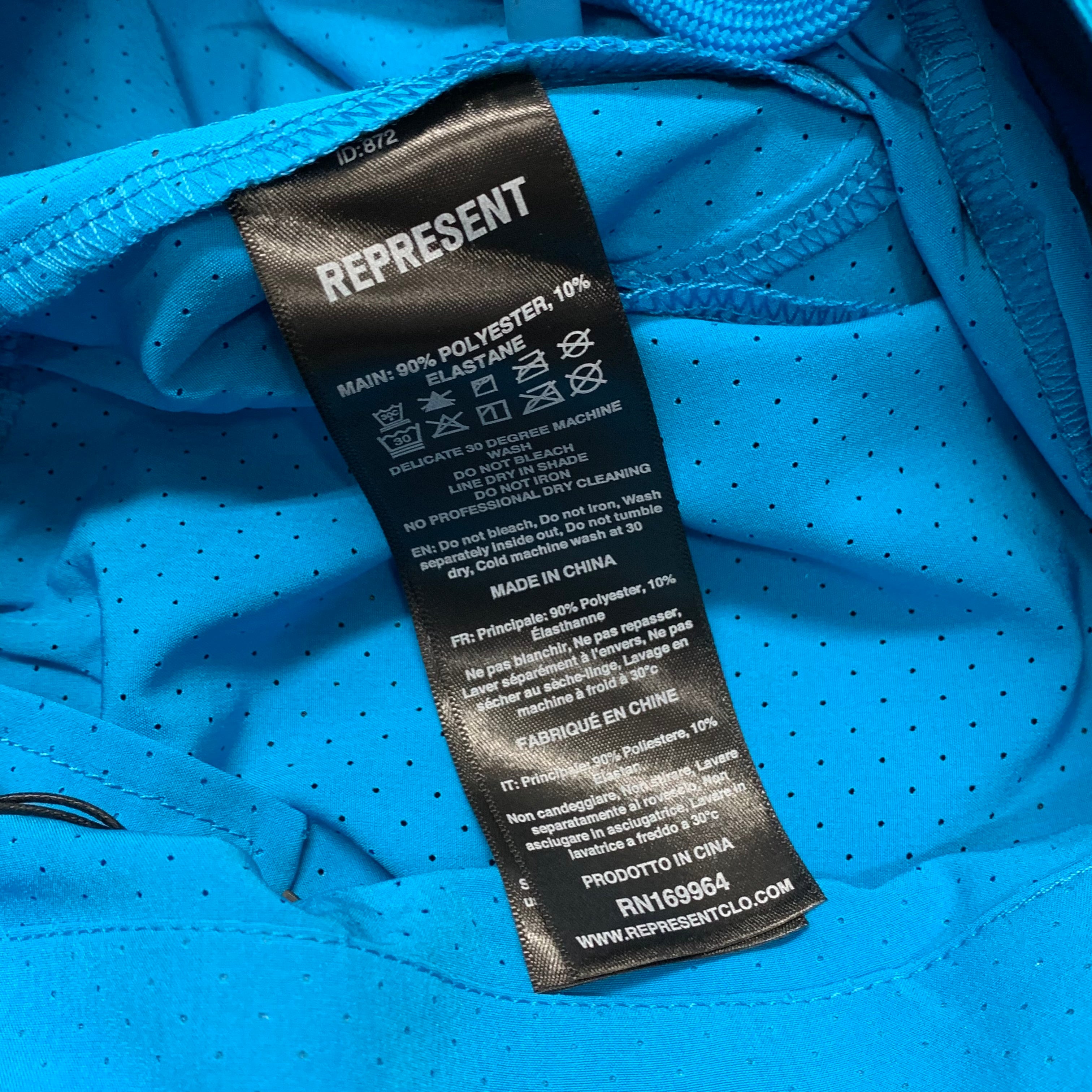 Represent Small Shorts 247 Trek Electric Blue