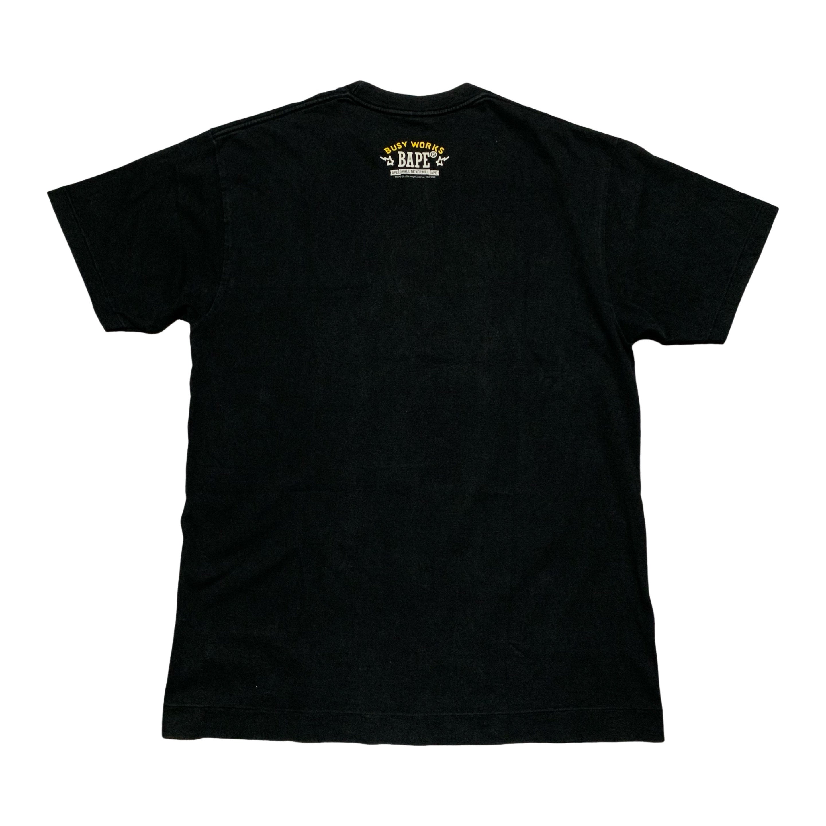 Bape Large Camo Graphic Black Tee A Bathing Ape 2006