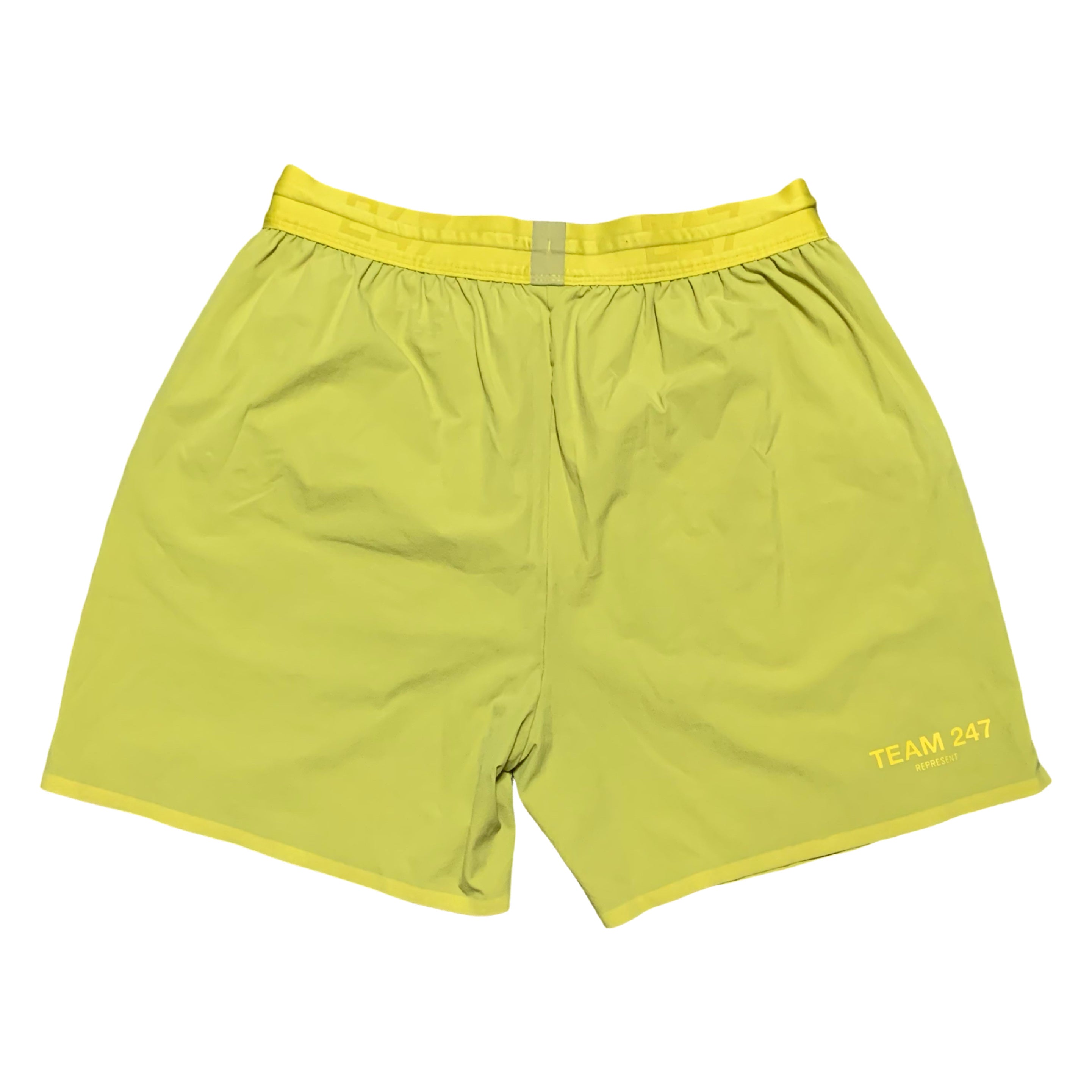 Represent Medium Shorts 247 Yellow Training Pants Bottoms