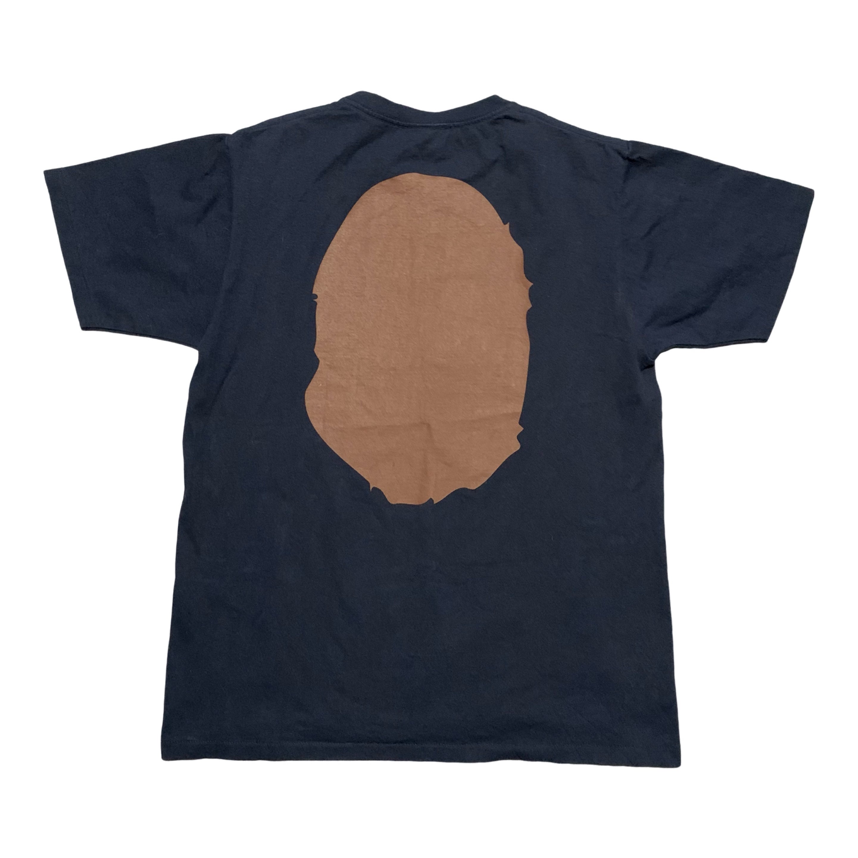 Bape Medium Big Ape Head Navy Blue Tee A Bathing Ape