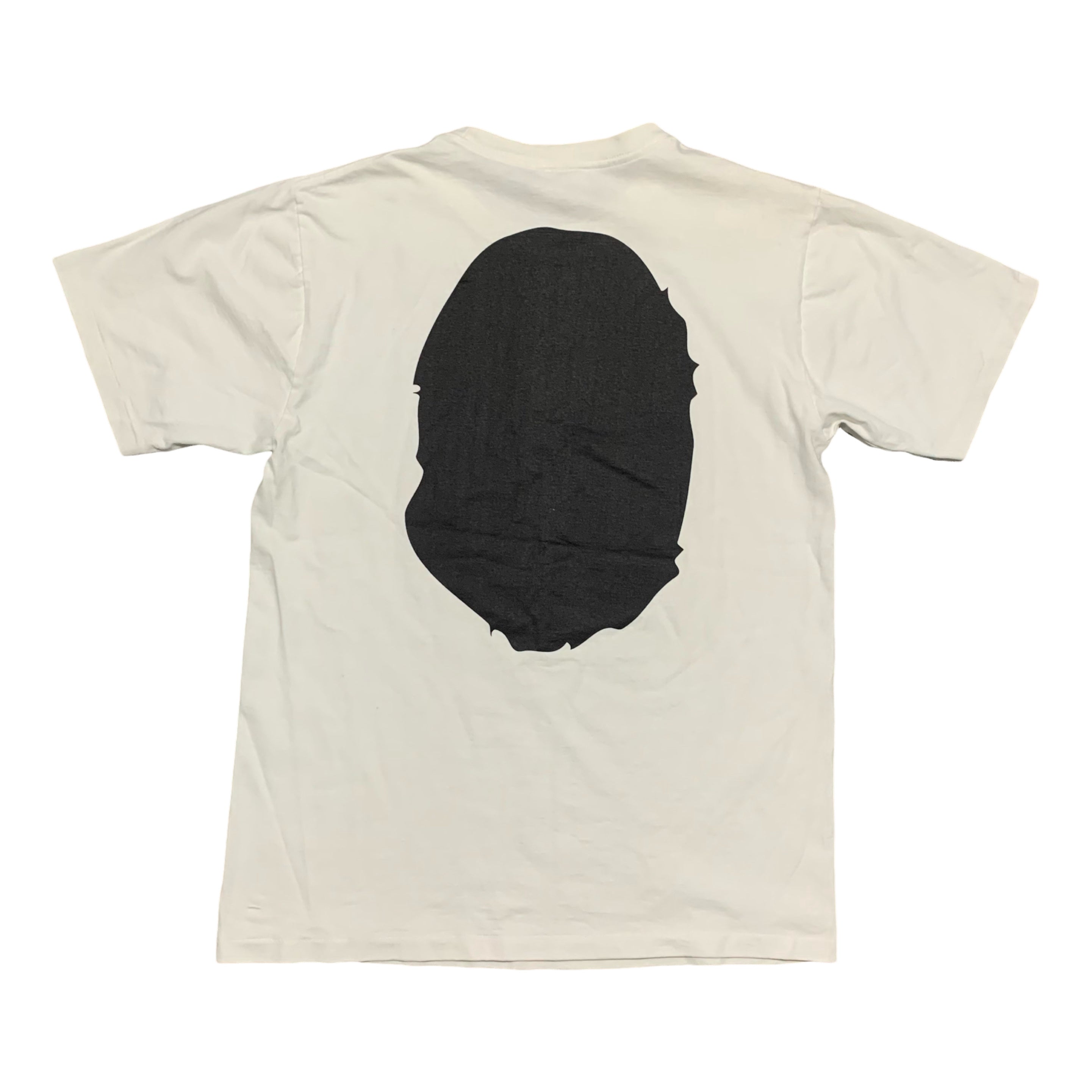 Bape Medium Big Ape Head White Tee A Bathing Ape