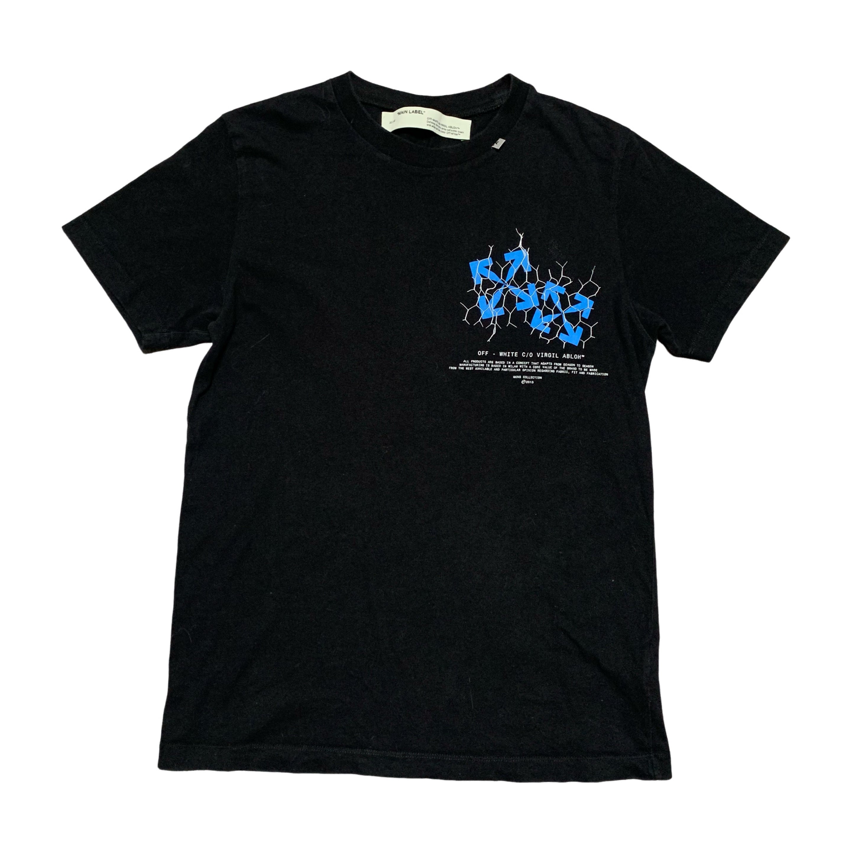 Off White Small Fence Arrows Black Tee Virgil Abloh