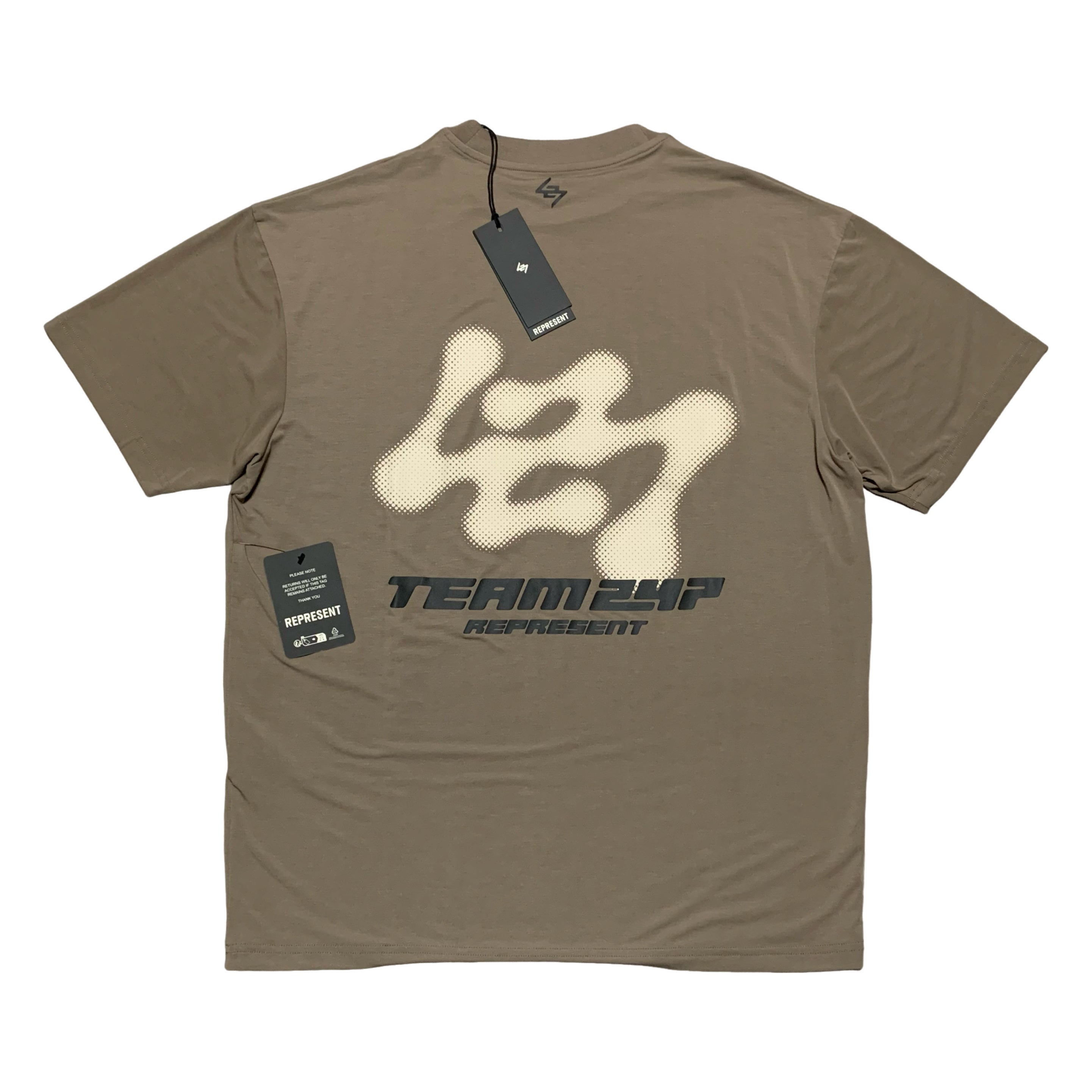 Represent Small 247 Future Terrains Oversized Tee Umber