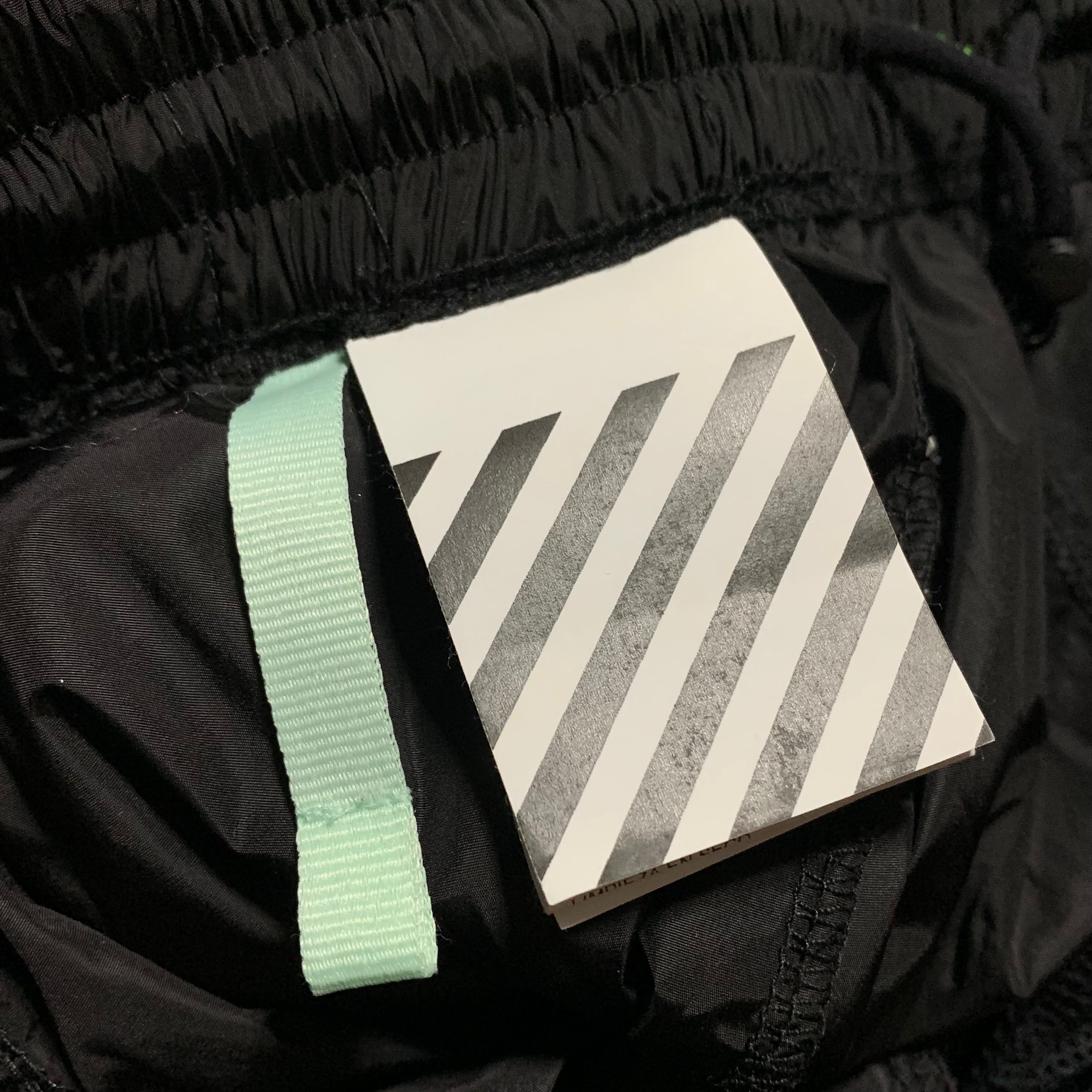 Off White Small Logo Black Track Pant Bottoms Tracksuit Pants Virgil Abloh