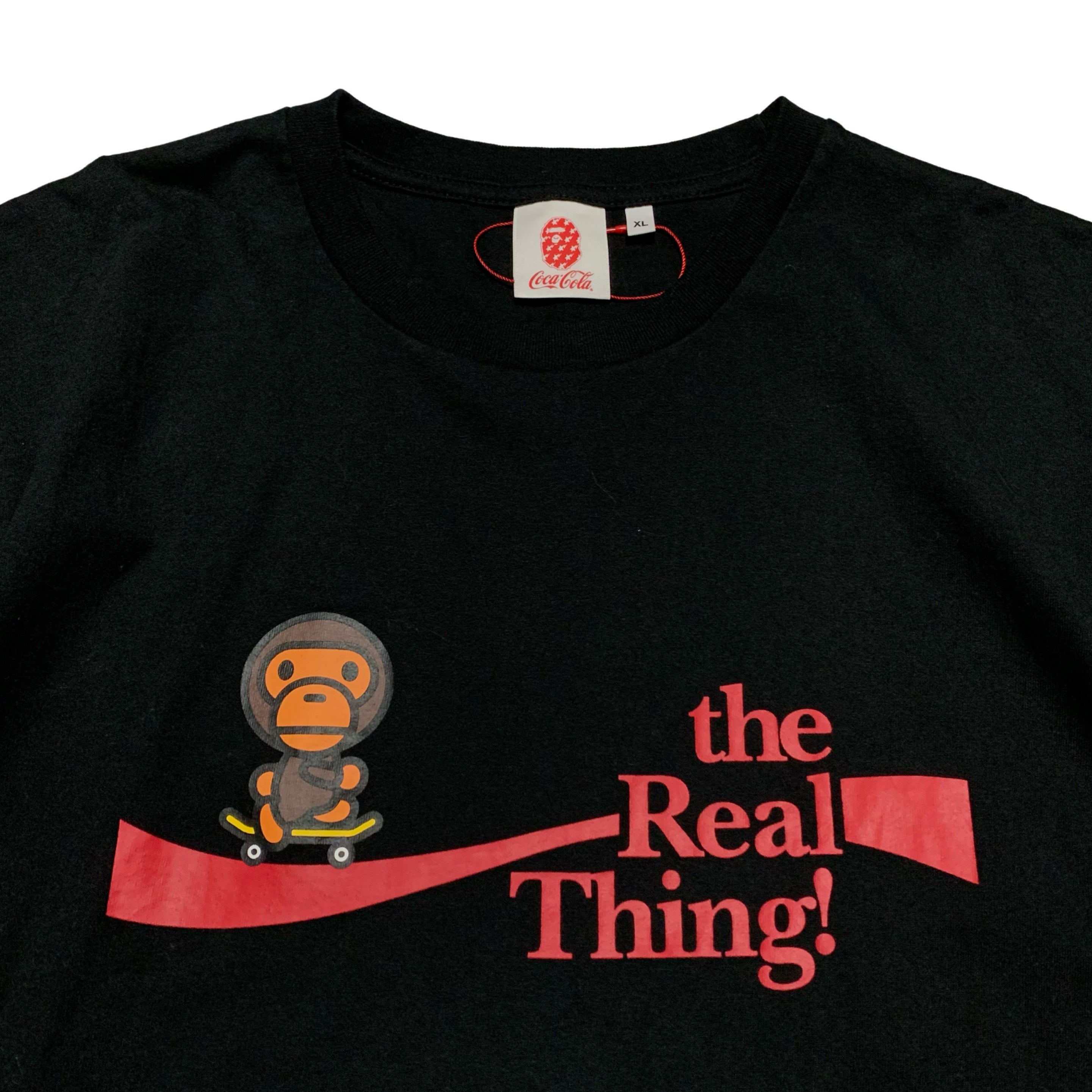 Bape XL Coca Cola Baby Milo Black Tee A Bathing Ape