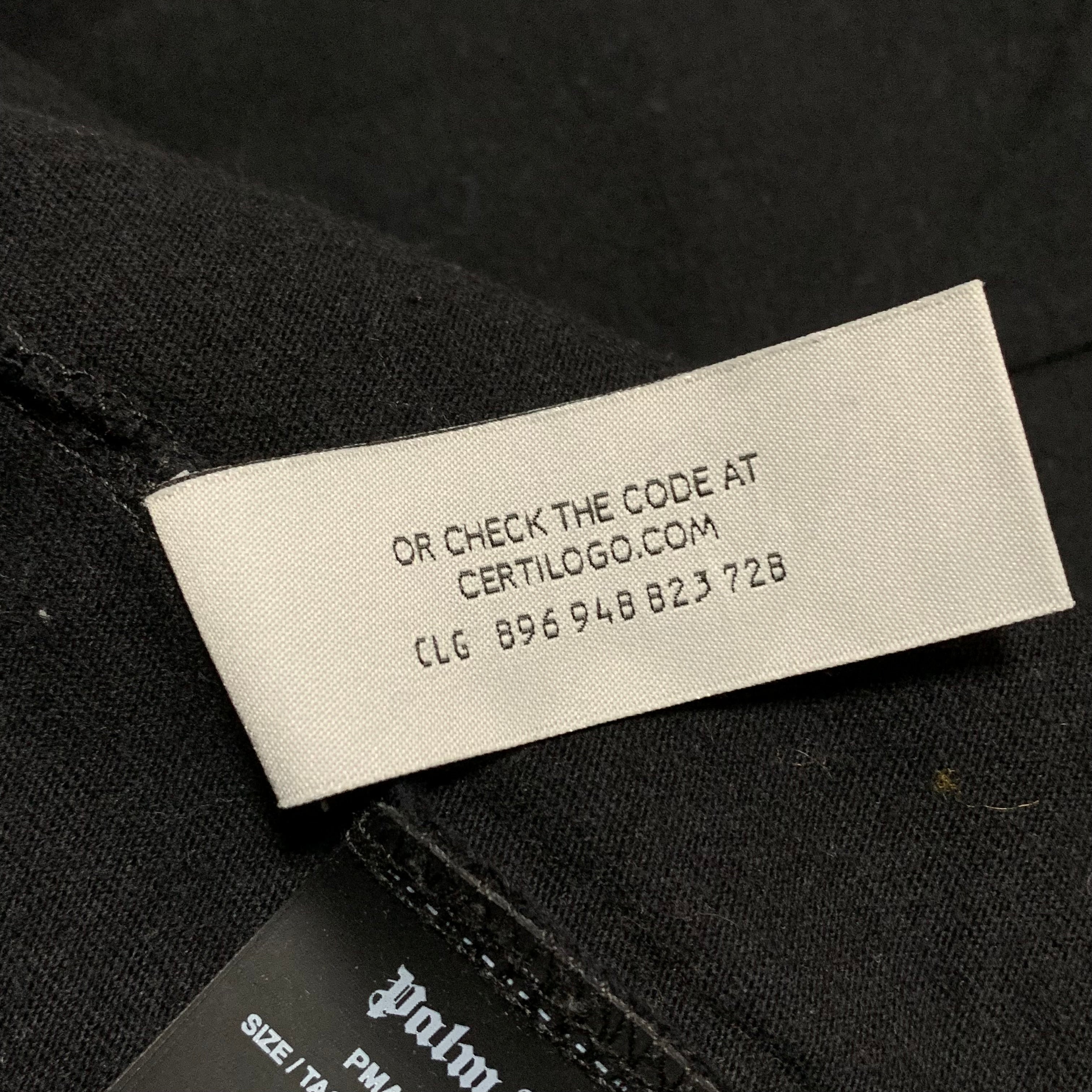 Palm Angels Small Sprayed Milano Black Tee