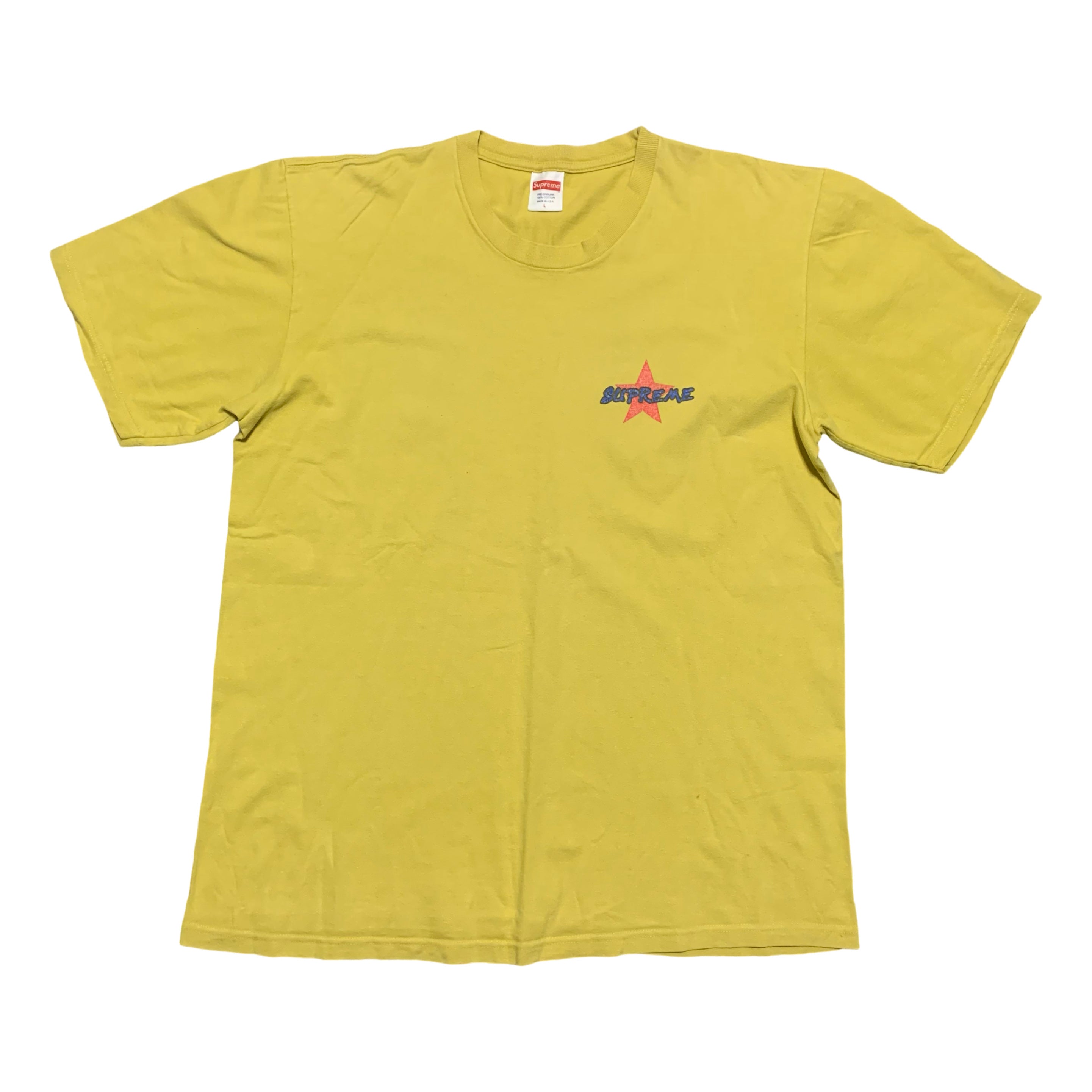 Supreme Large Money Power Respect Yellow Tee 2019