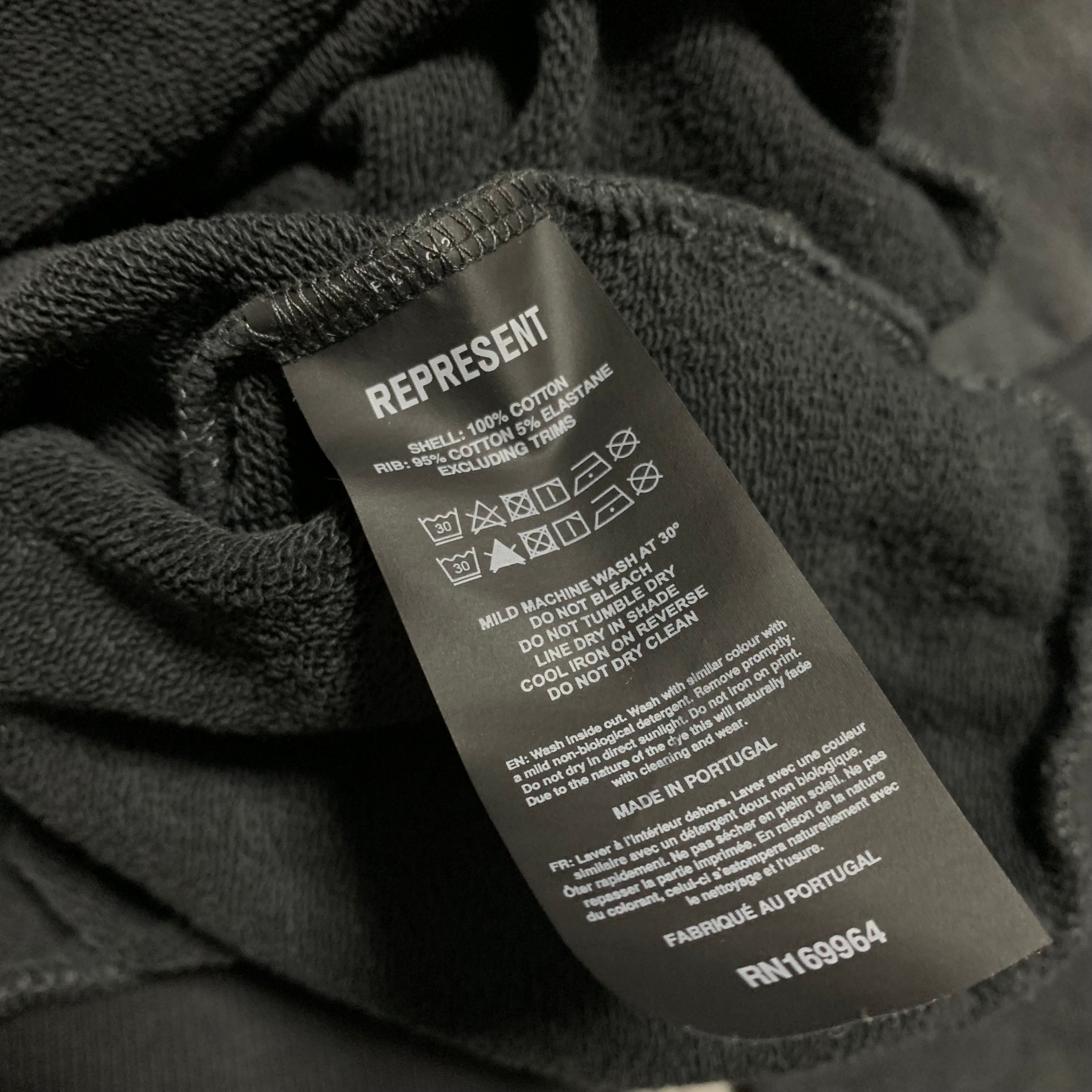 Represent Small World Championship Stained Black Hoodie