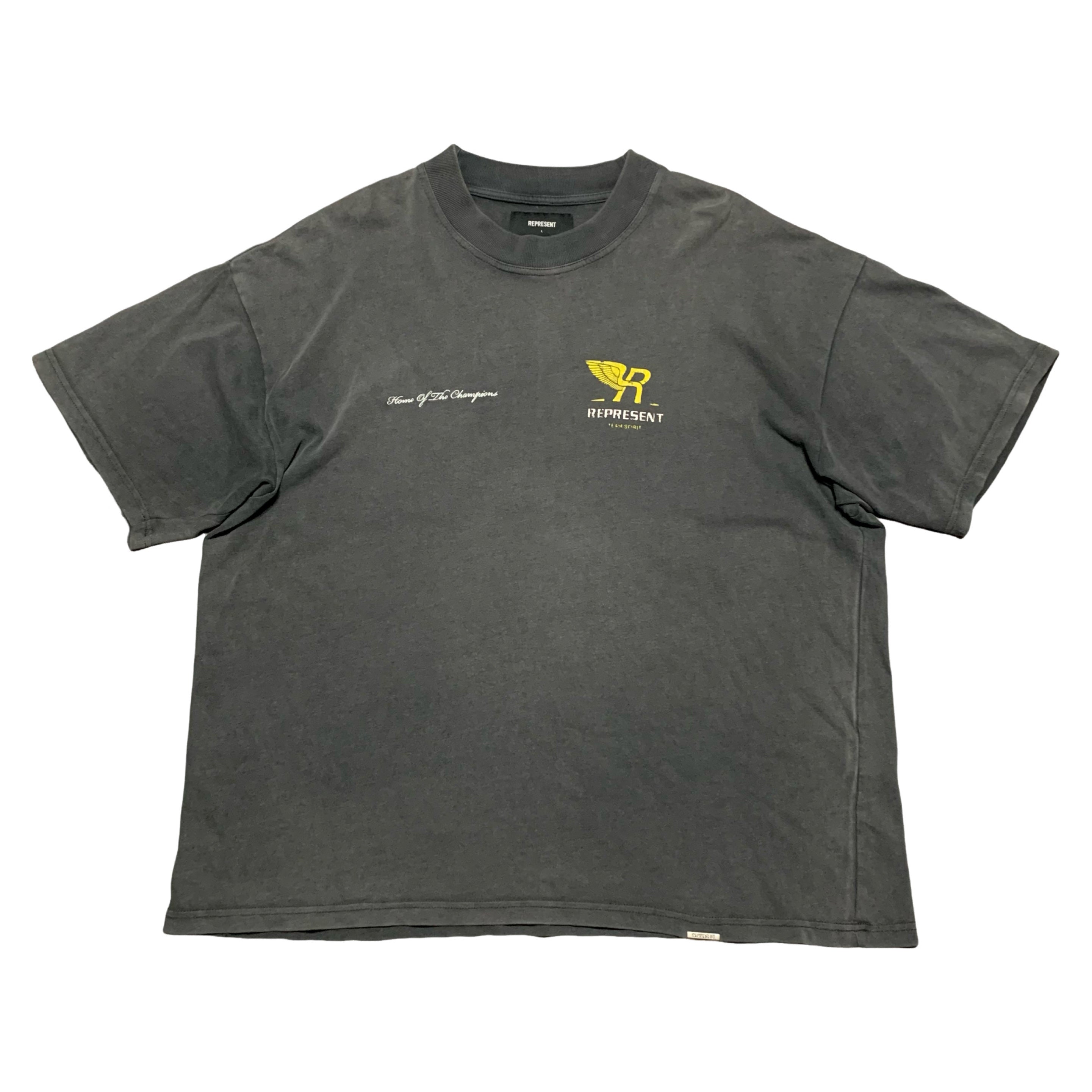 Represent Large Team Spirit Vintage Grey Tee