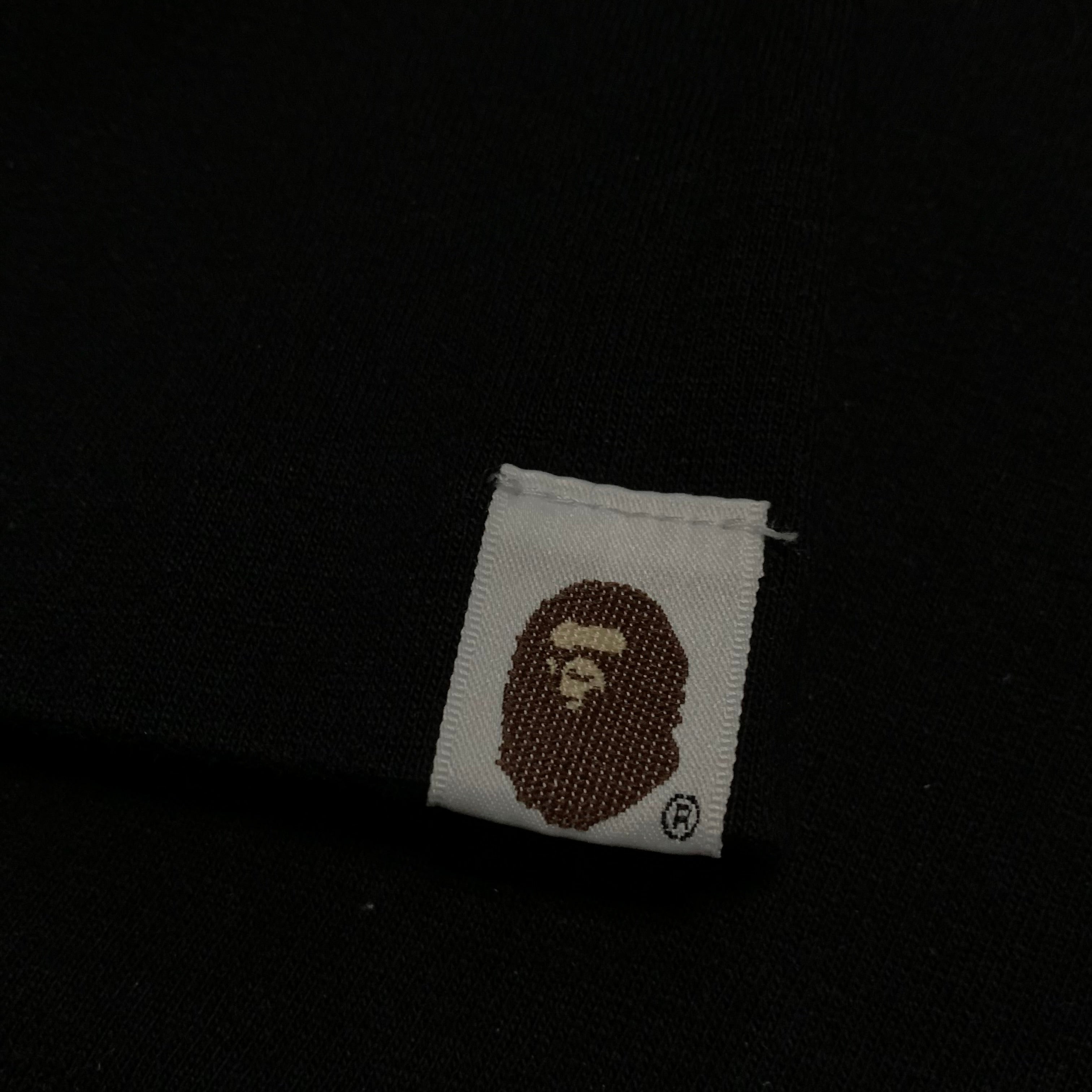 Bape Small Big Ape Head Baby Milo Black Tee
