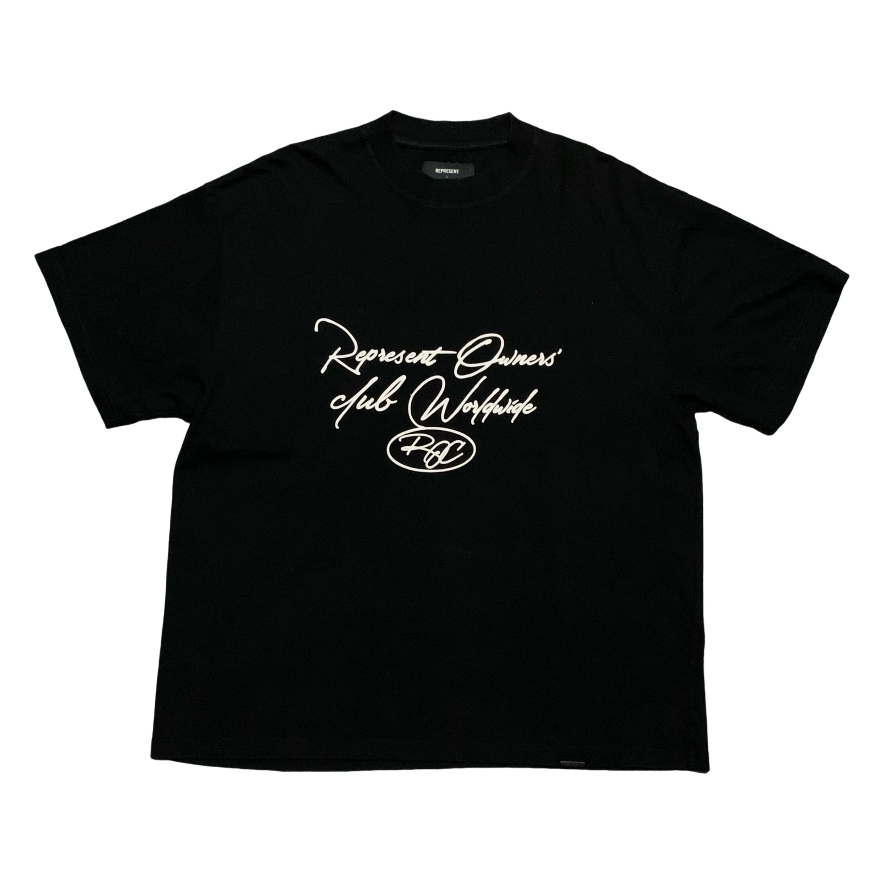 Represent Large Owners Club Signature Jet Black Tee