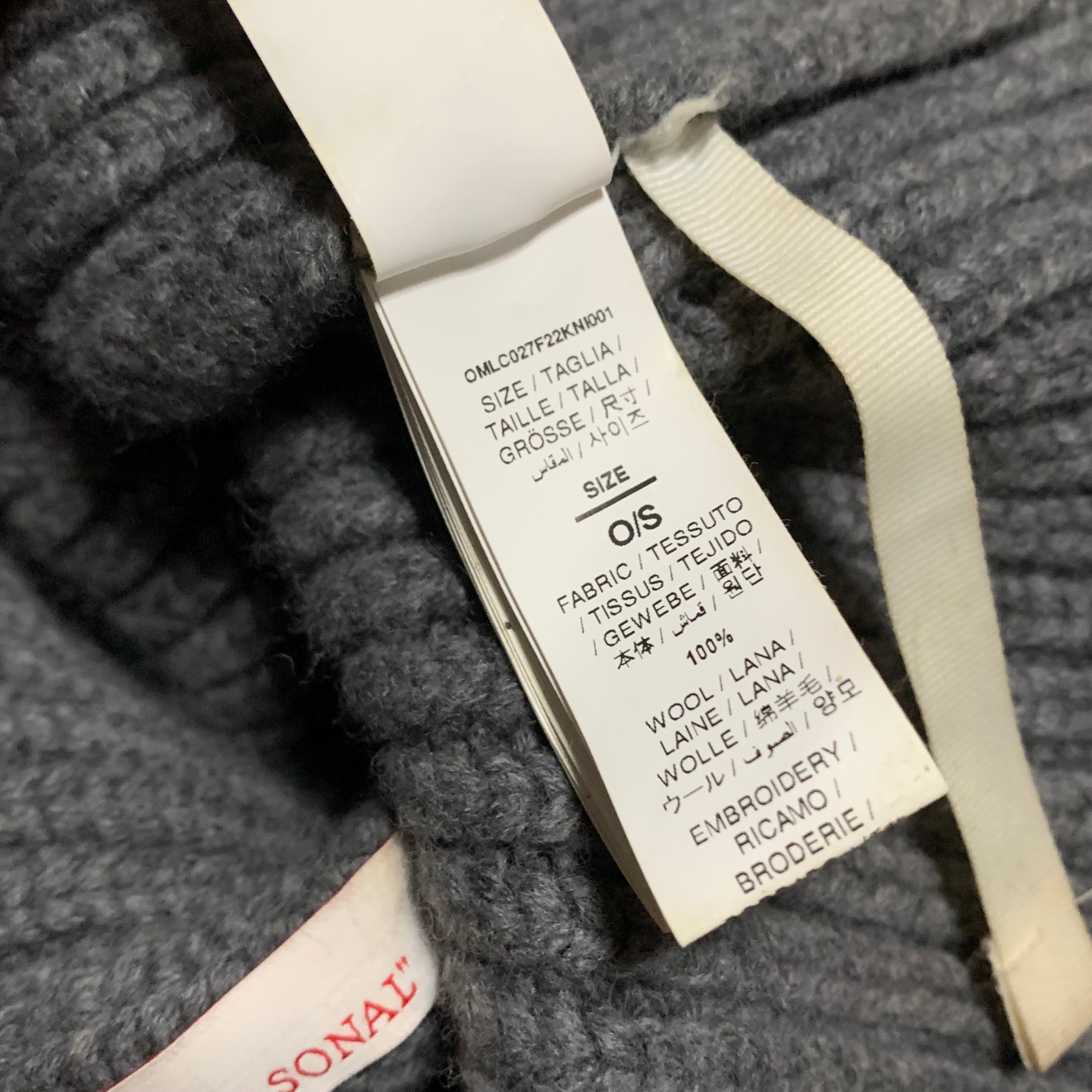 Off White Beanie Off White Logo Grey Beanie Hat Virgil Abloh