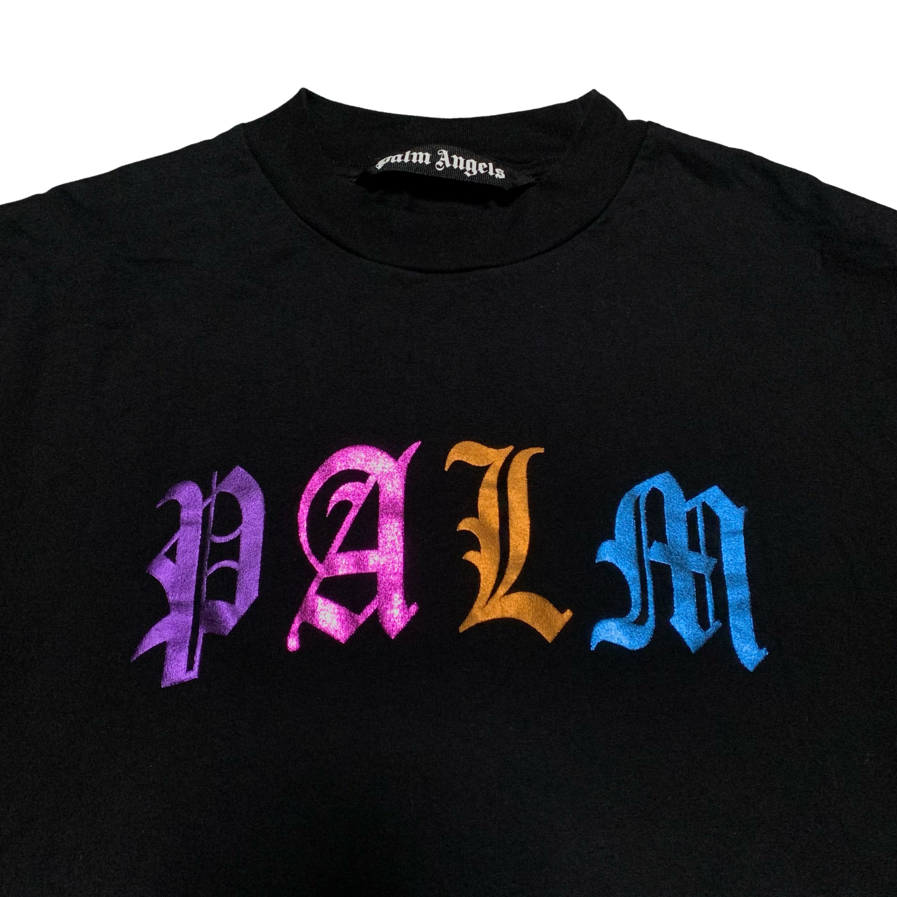 Palm Angels Medium Gothic Logo Black Tee