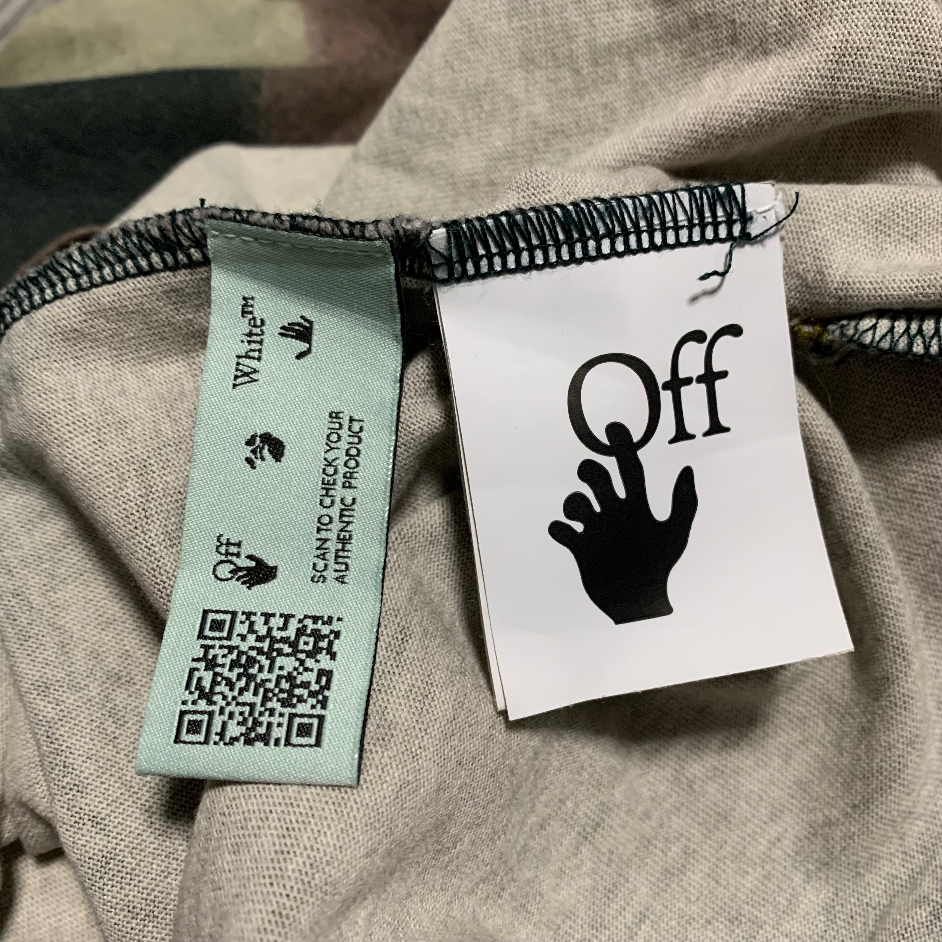 Off White XS Arrows Camouflage Tee Virgil Abloh