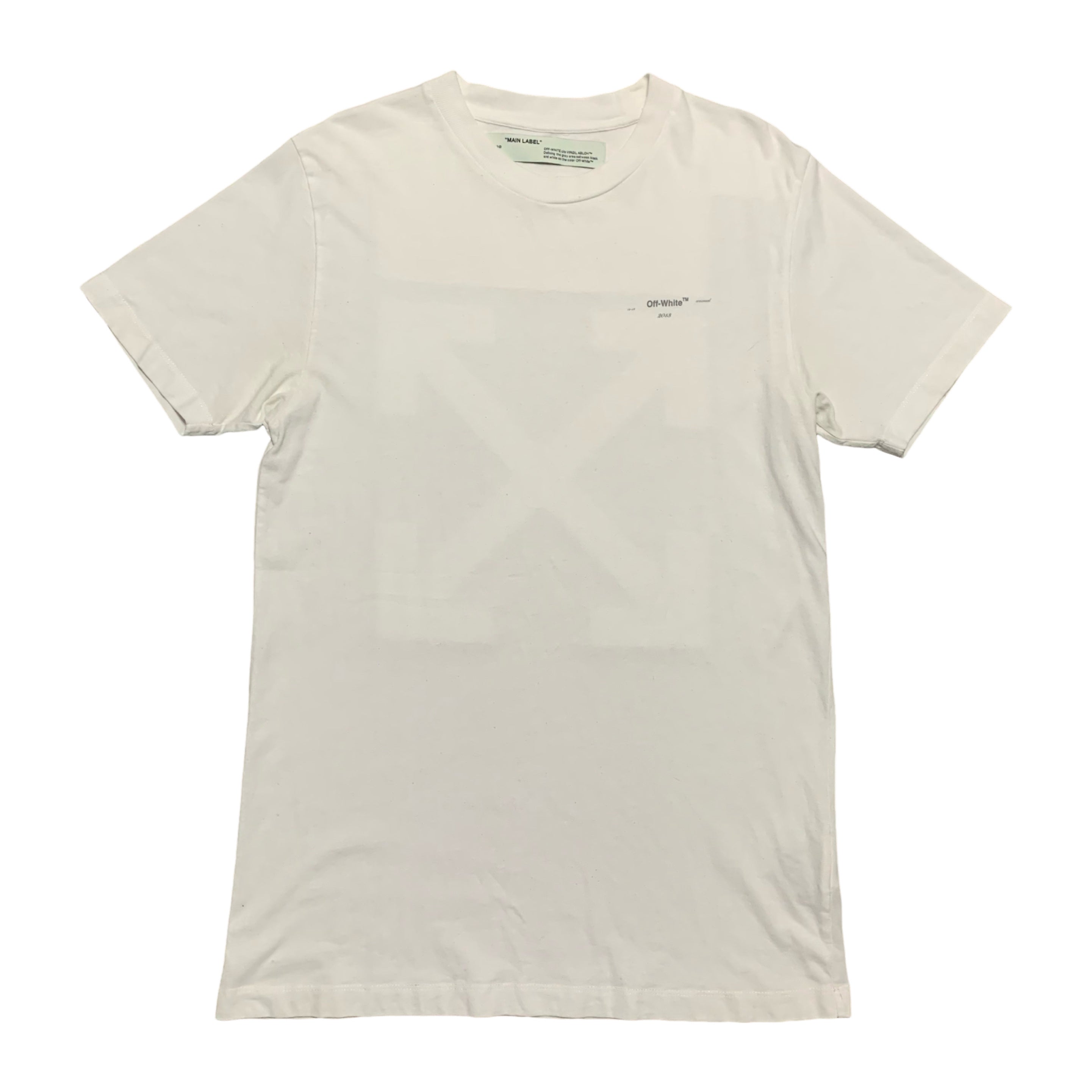 Off White Small Arrows Logo White Tee Virgil Abloh