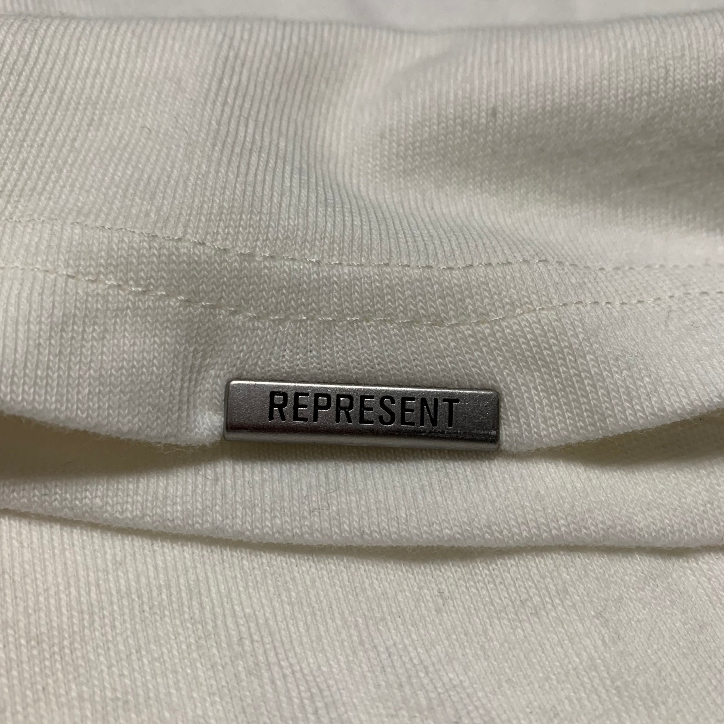 Represent Large Storms In Heaven Flat White Tee