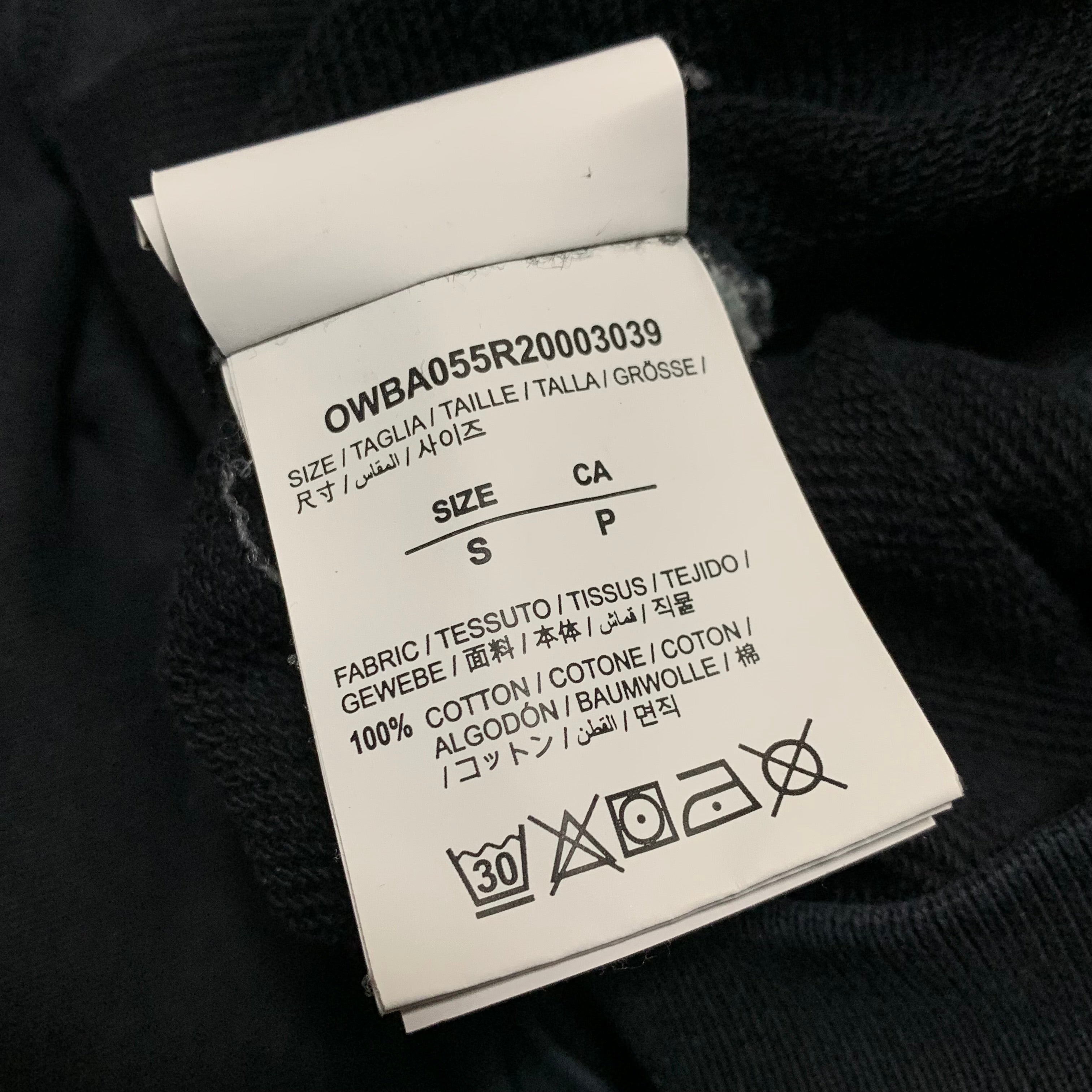 Off White Small Arrows Coral Black Sweatshirt Crewneck Pocket Virgil Abloh Unisex