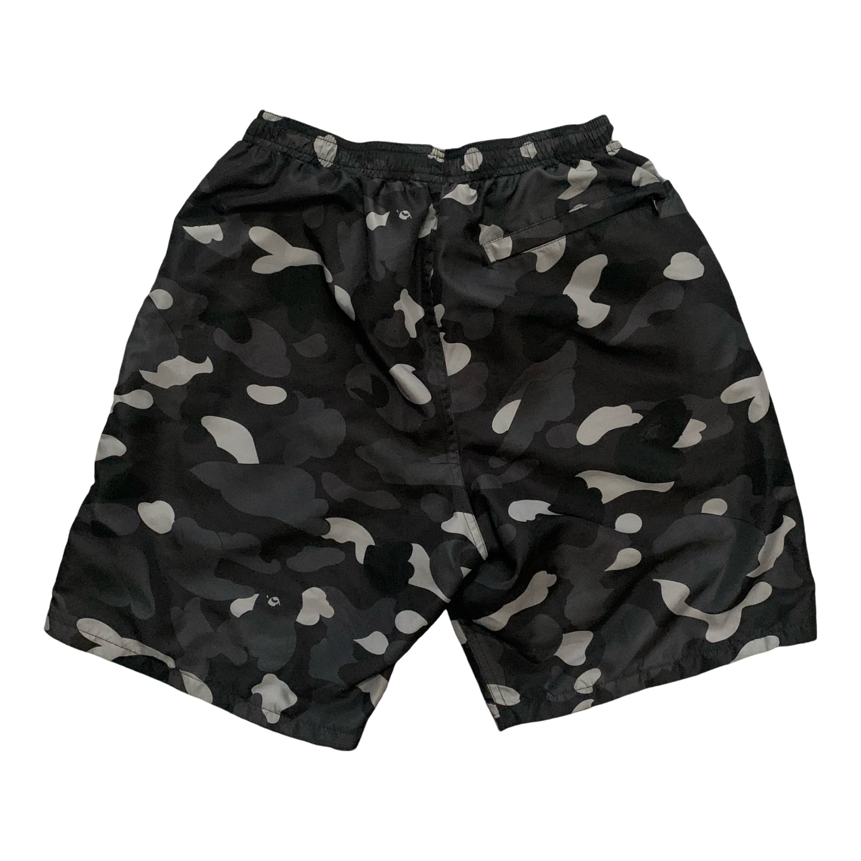 Bape Medium Swim Shorts Black Gradation Camo Shorts 2019