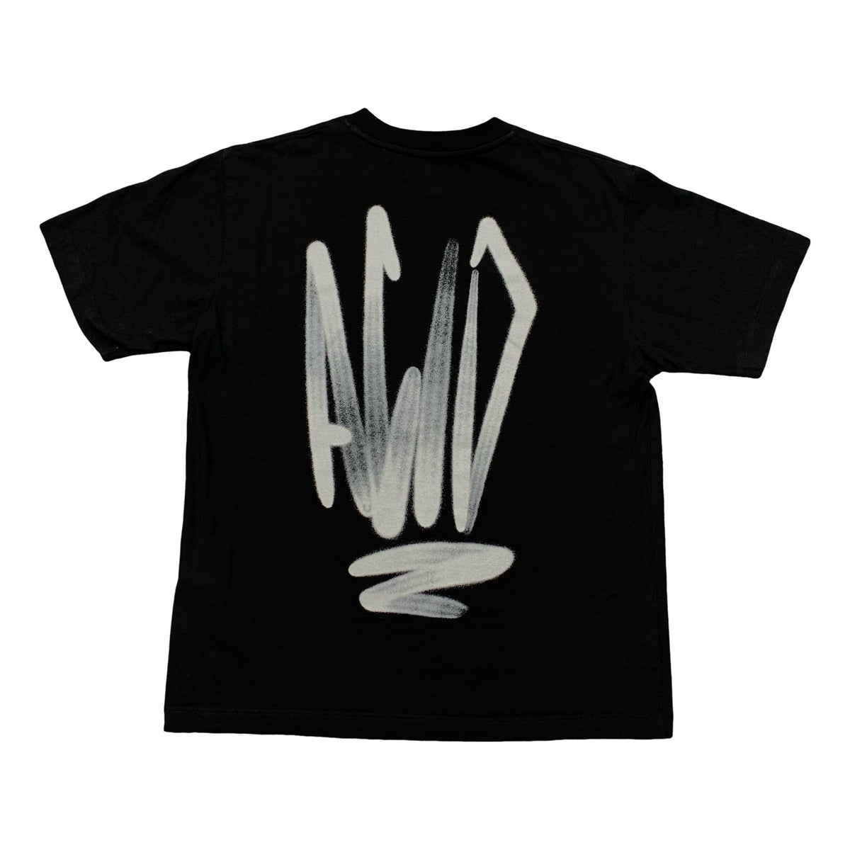 Off White XS Tee Acid Graffiti Black T-Shirt Unisex Virgil Abloh