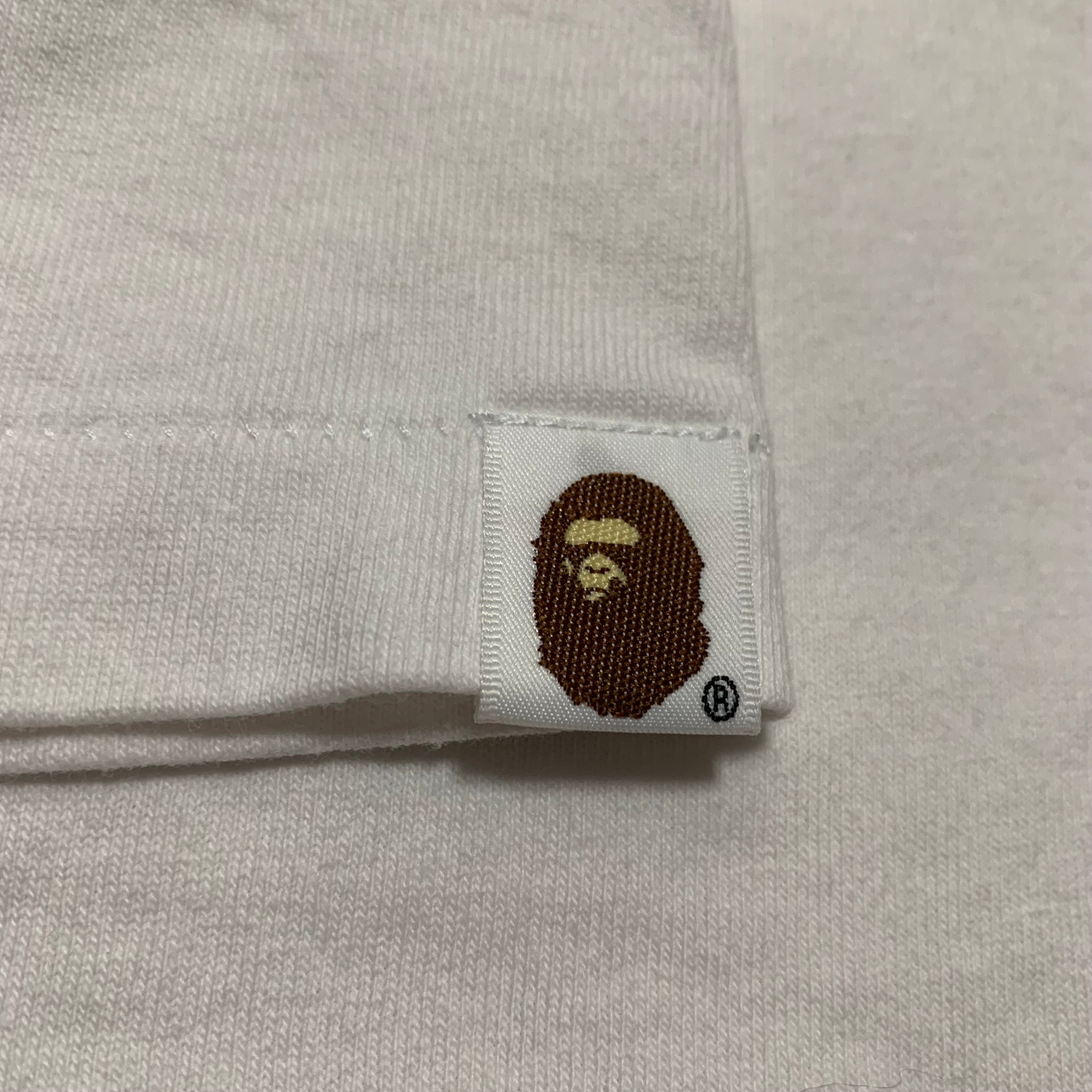 Bape Medium Polygon Ape Head White Tee 2023