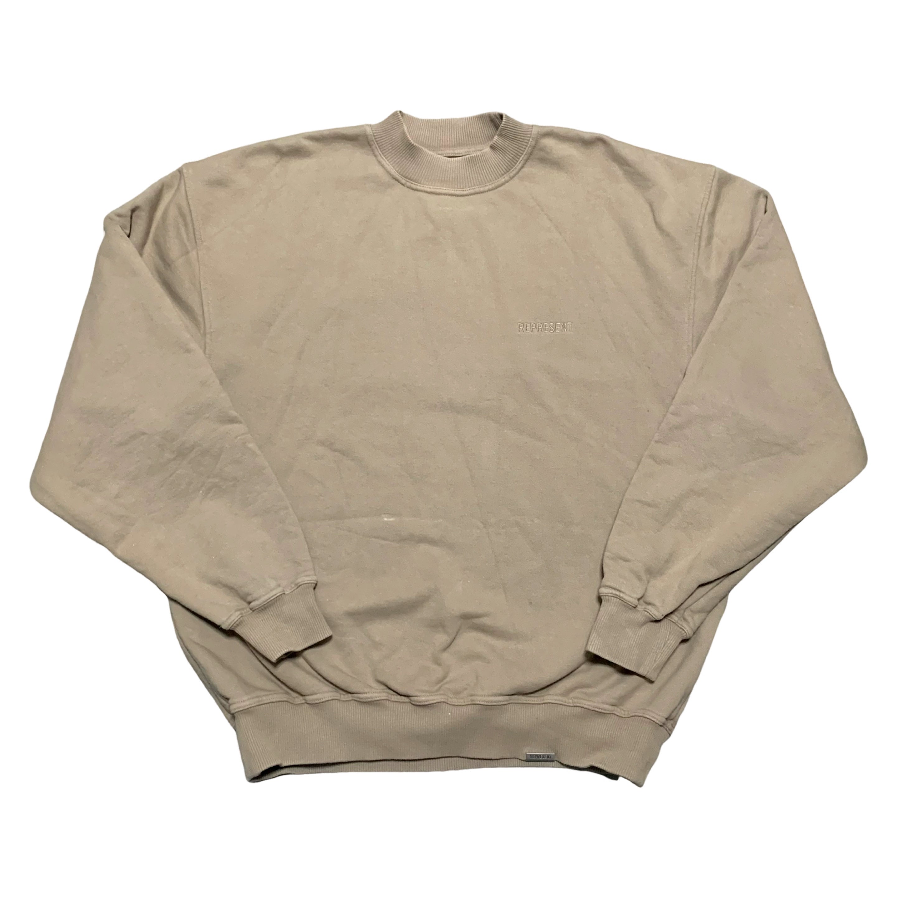 Represent Small Blanks Beige Sweater Sweatshirt Crewneck