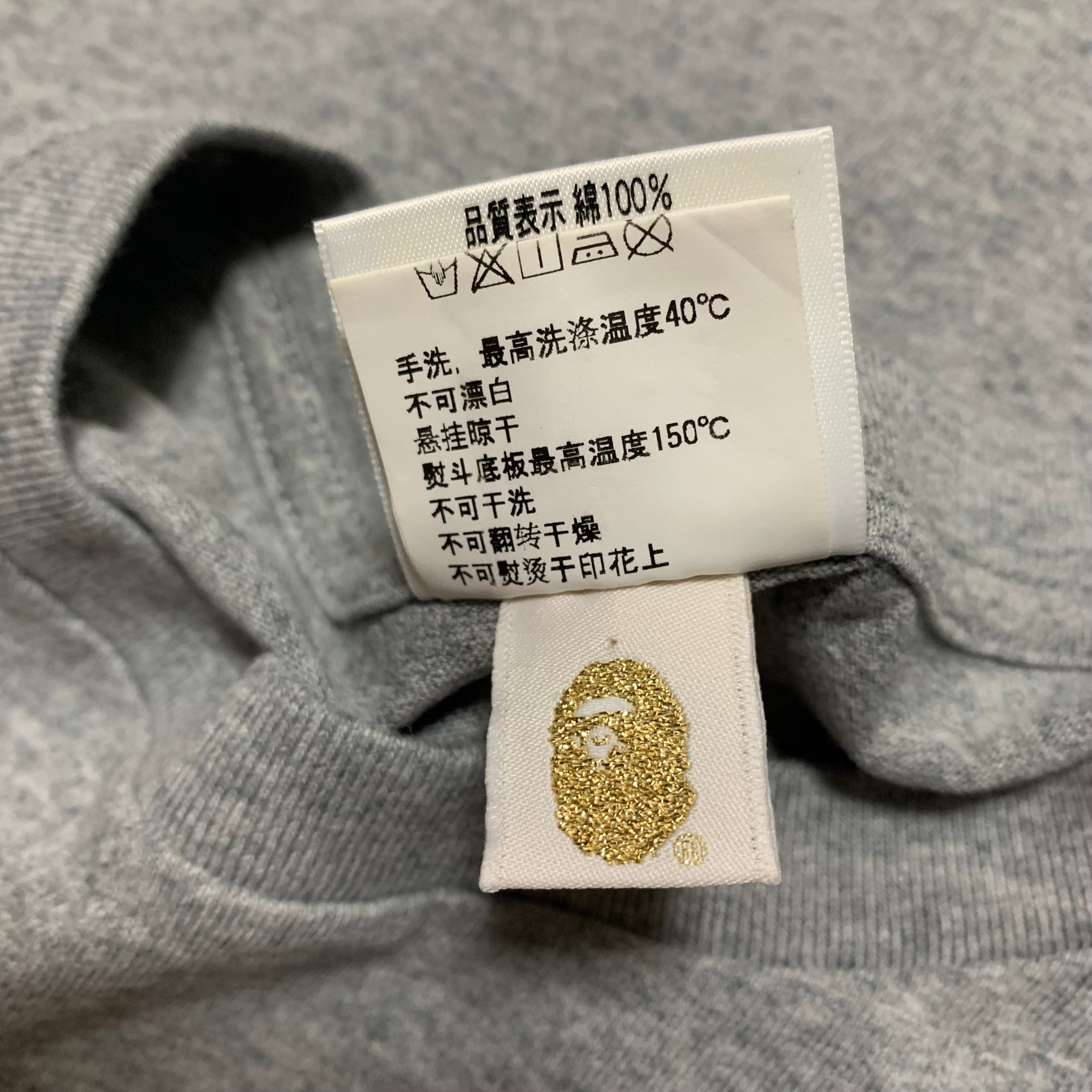 Bape Large Busy Works 1st Camo Grey Tee