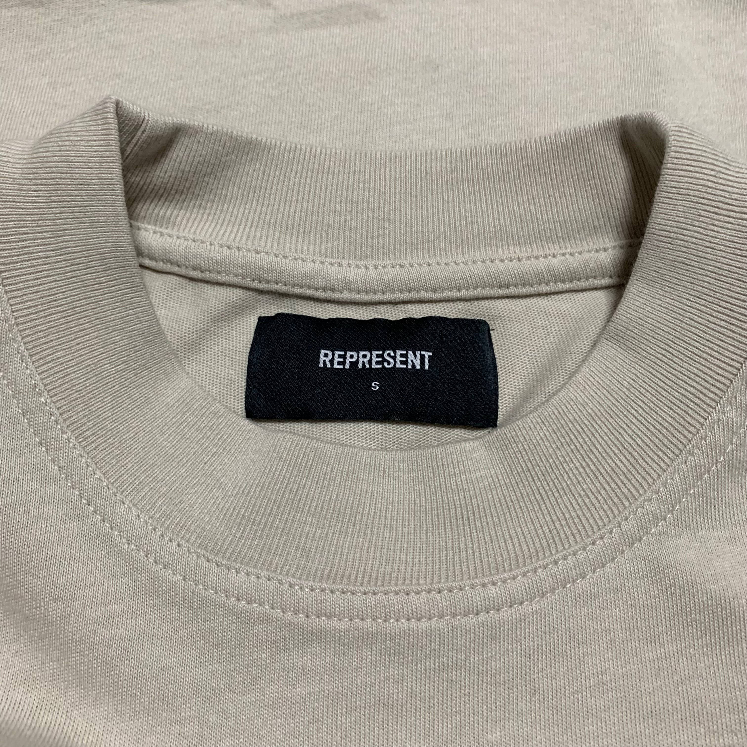 Represent Small Feel The Heat Vintage White Tee