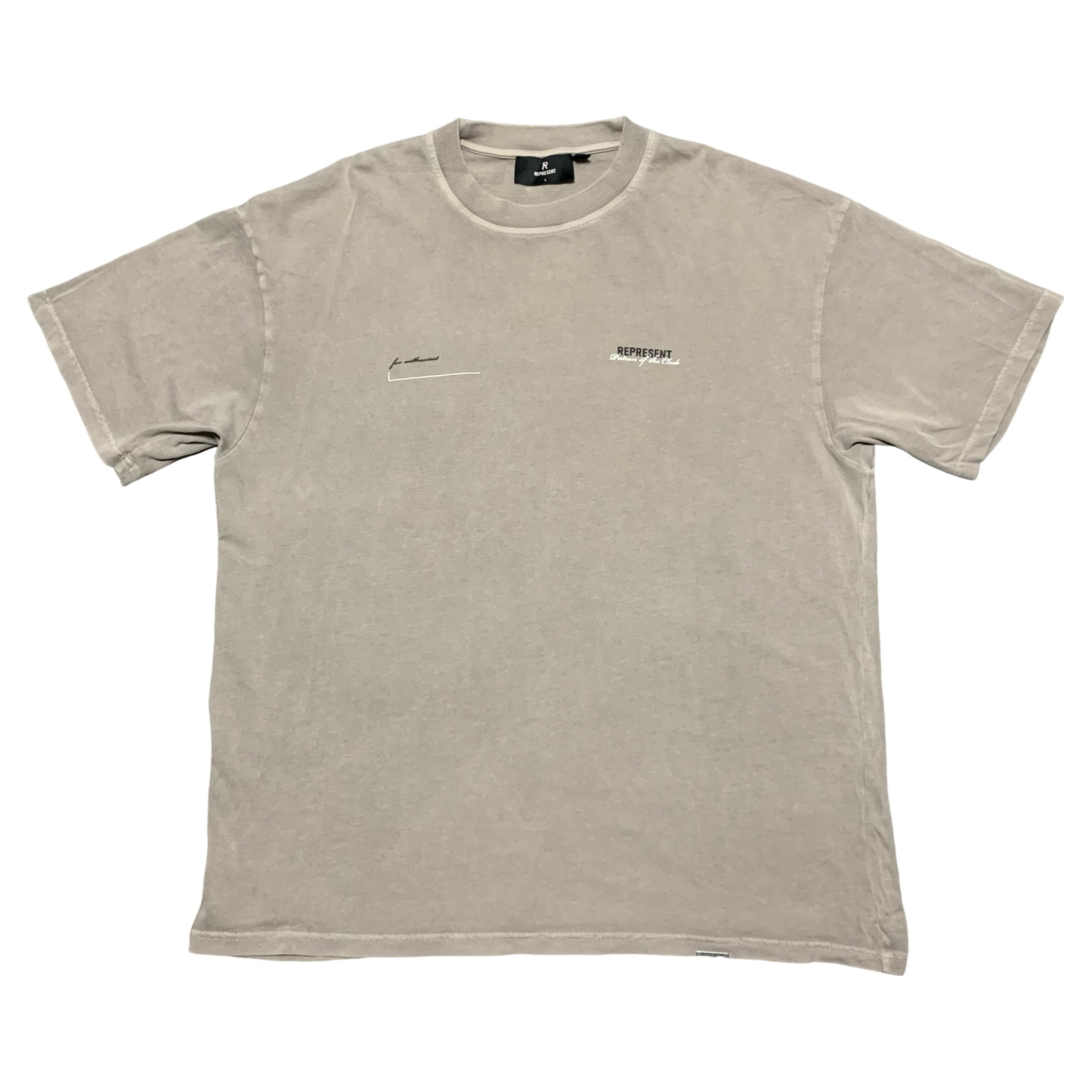 Represent Large Patron Of The Club Grey Tee