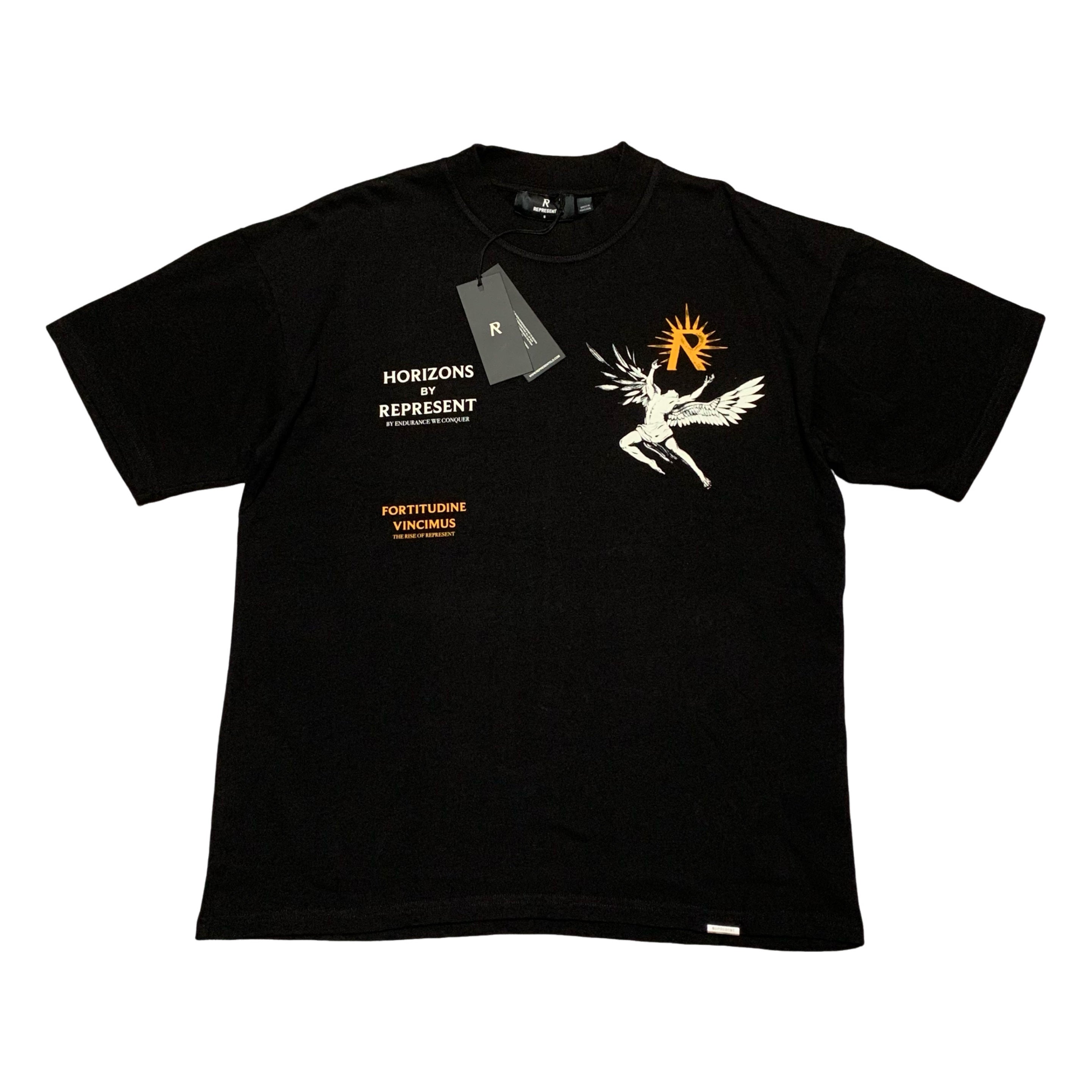 Represent Small Icarus Jet Black Tee Horizons