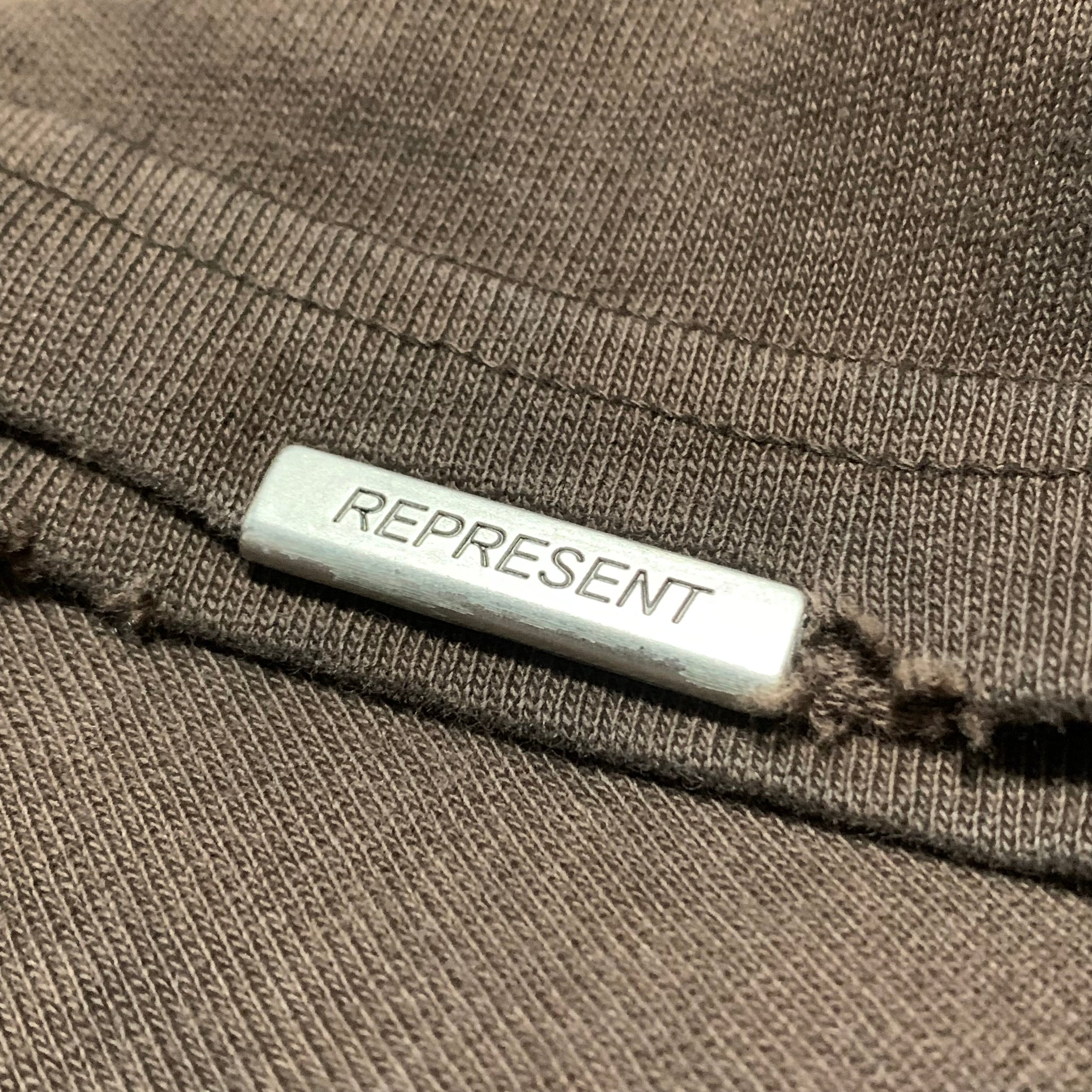 Represent Small Motor Spirit Vintage Brown Oversized Tee