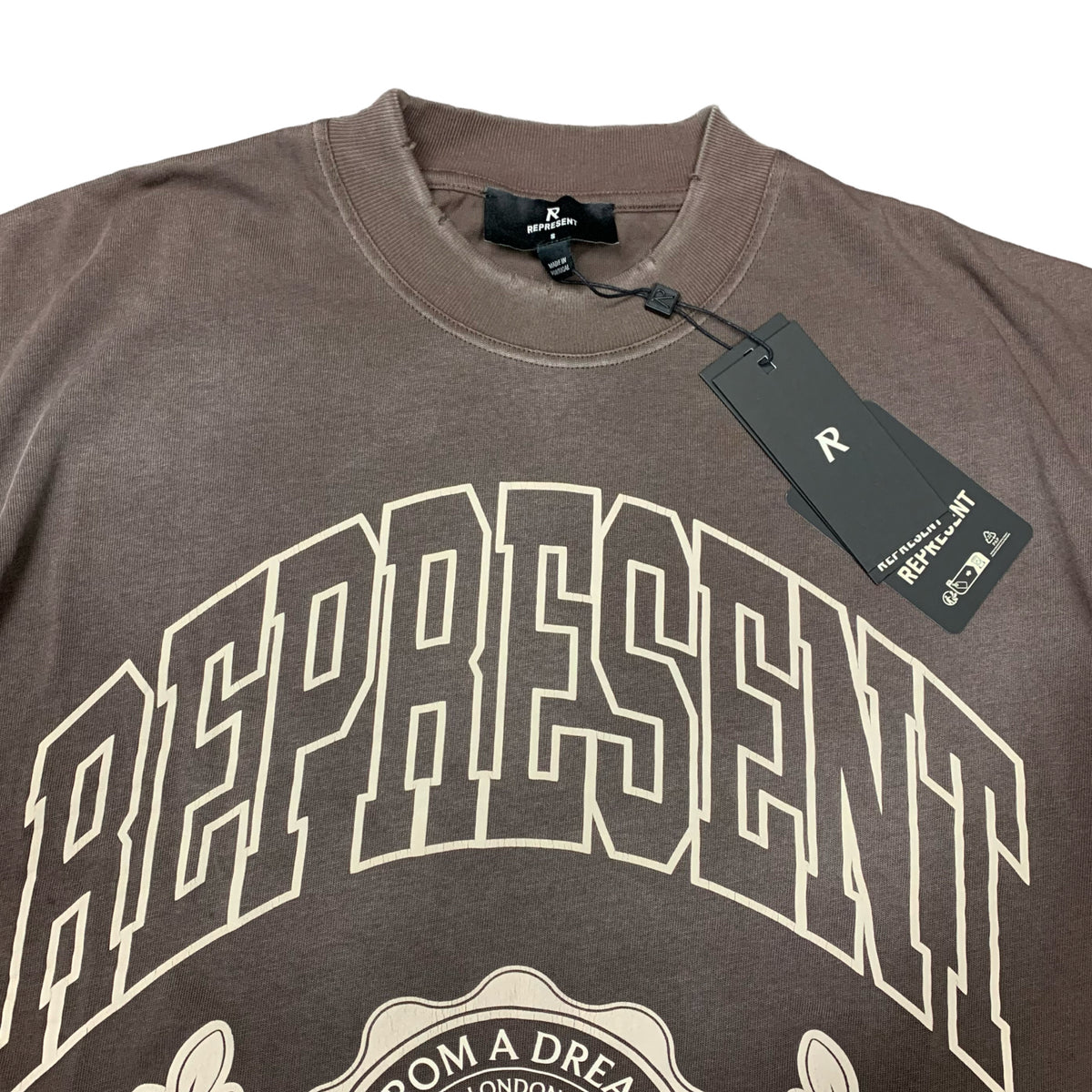 Represent Small Tee Legacy Crest Nero Brown T-Shirt