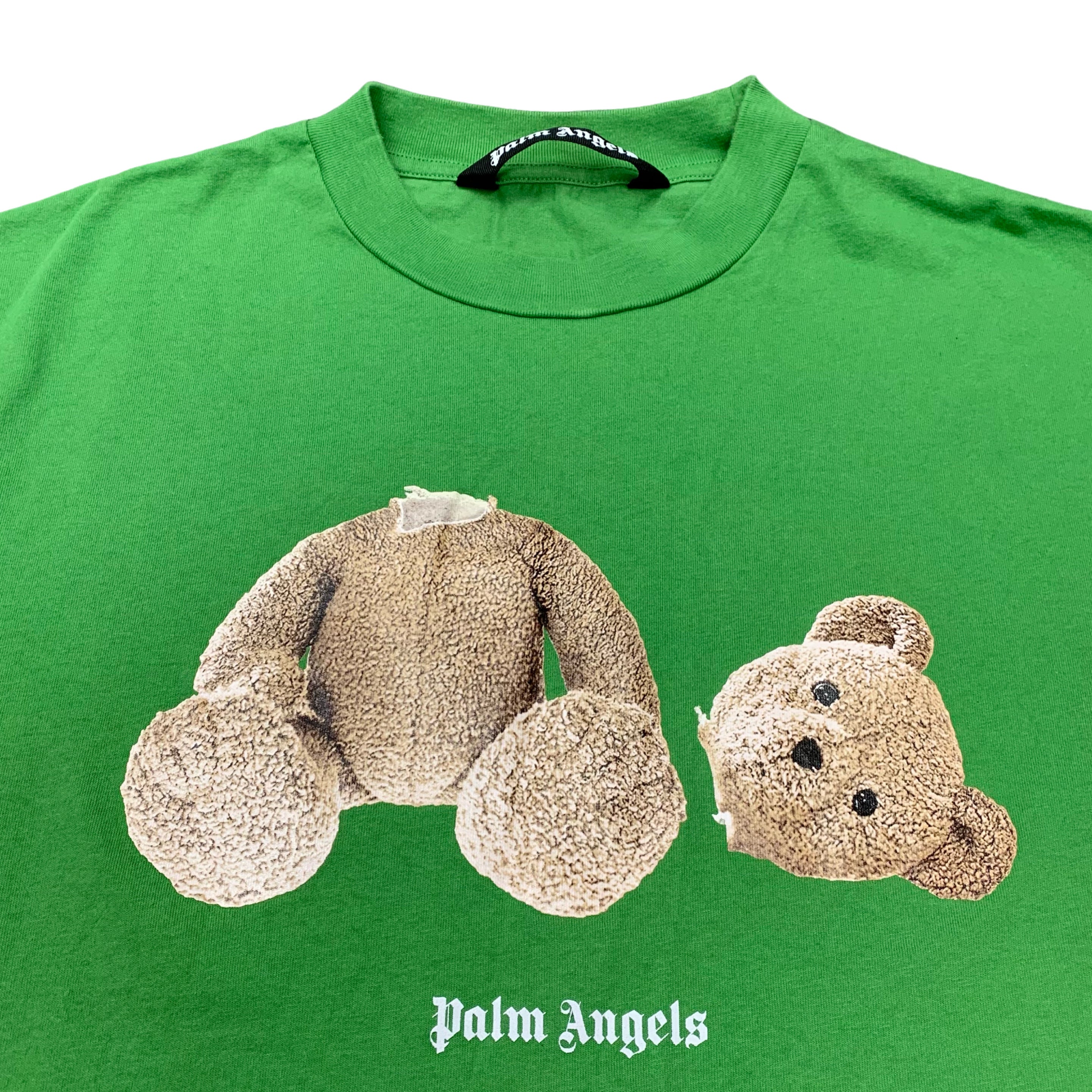 Palm Angels Large Tee Bear Classic Green T-Shirt