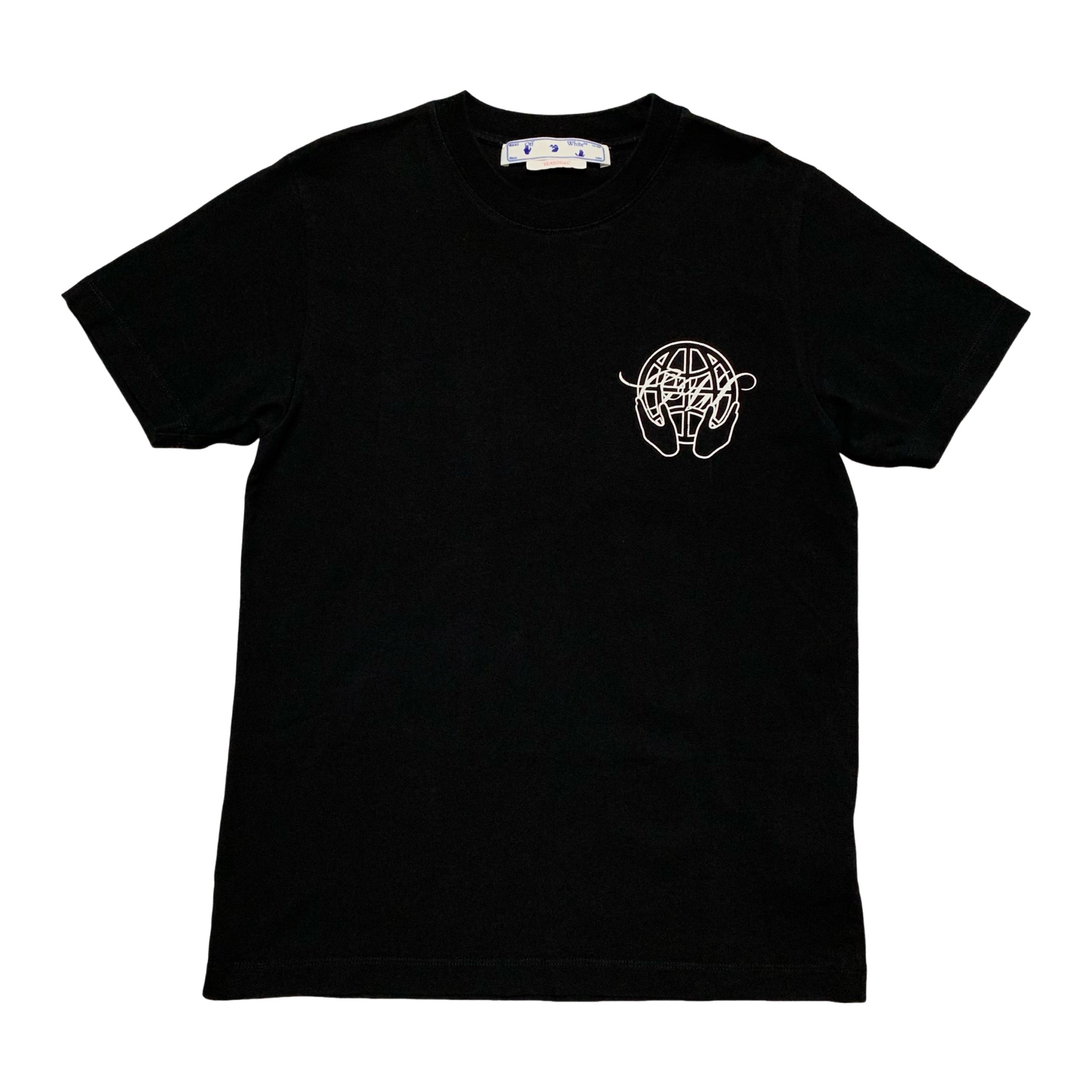 Off White Small Hand Arrows Black Tee Virgil Abloh