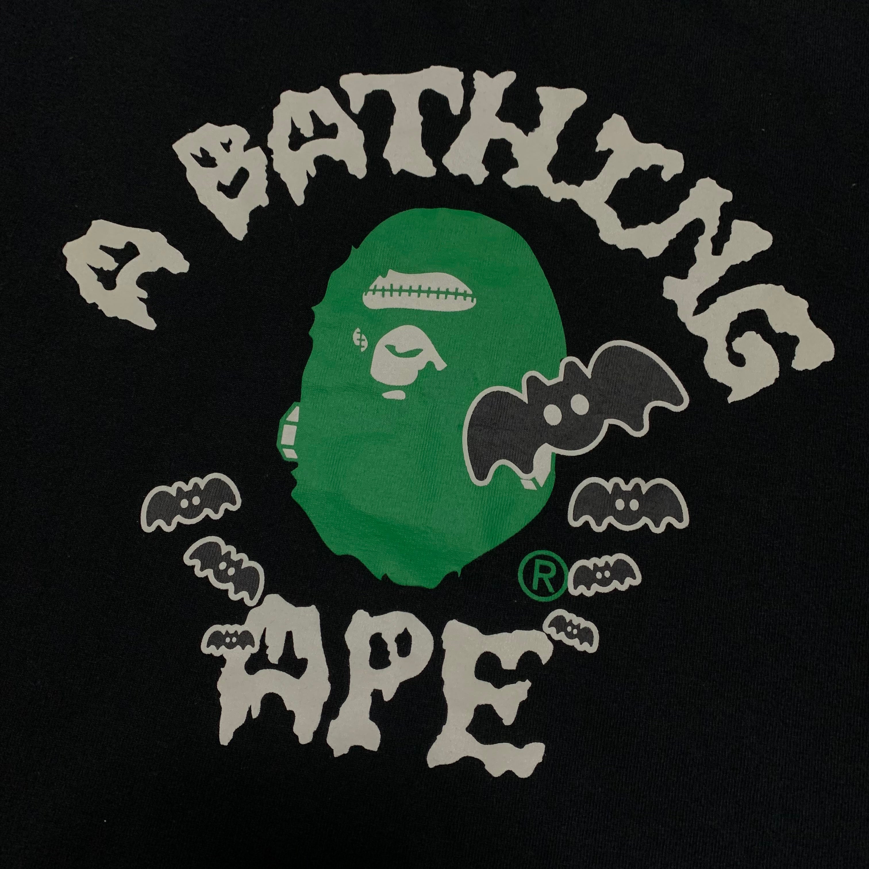 Bape Medium Halloween College Black Tee A Bathing Ape 2017