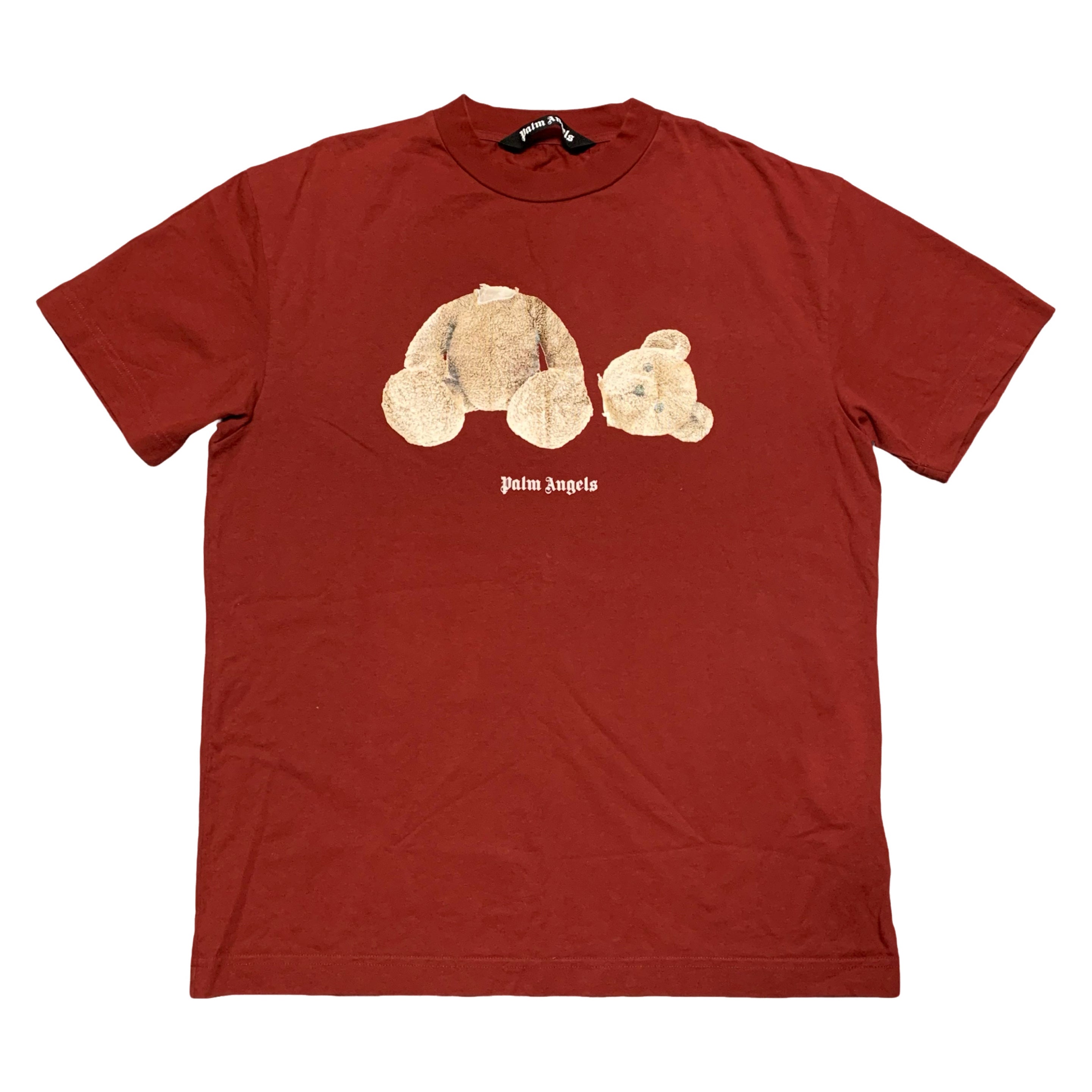 Palm Angels XL Bear Classic Burgundy Tee