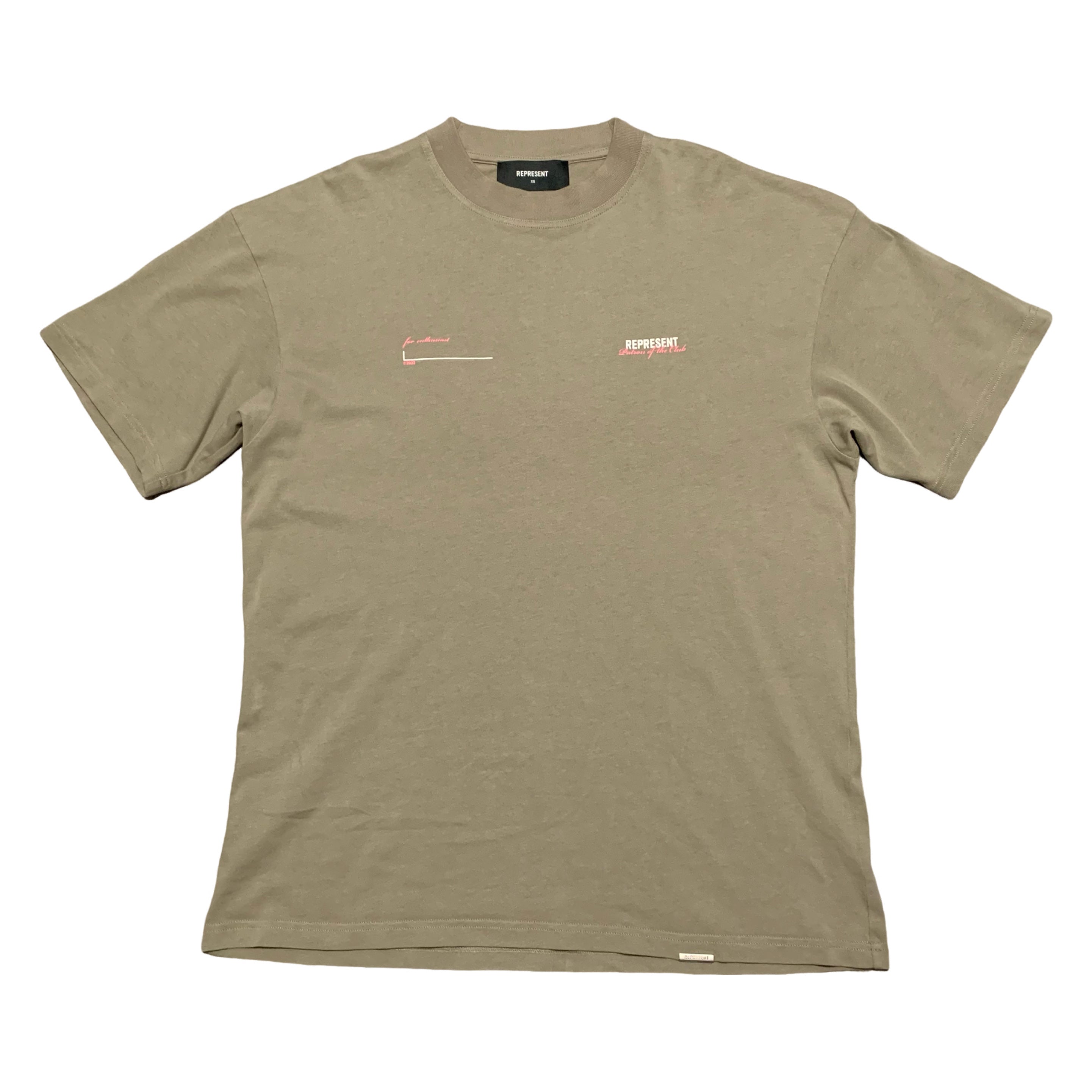 Represent XS Patron Of The Club Khaki Green Tee