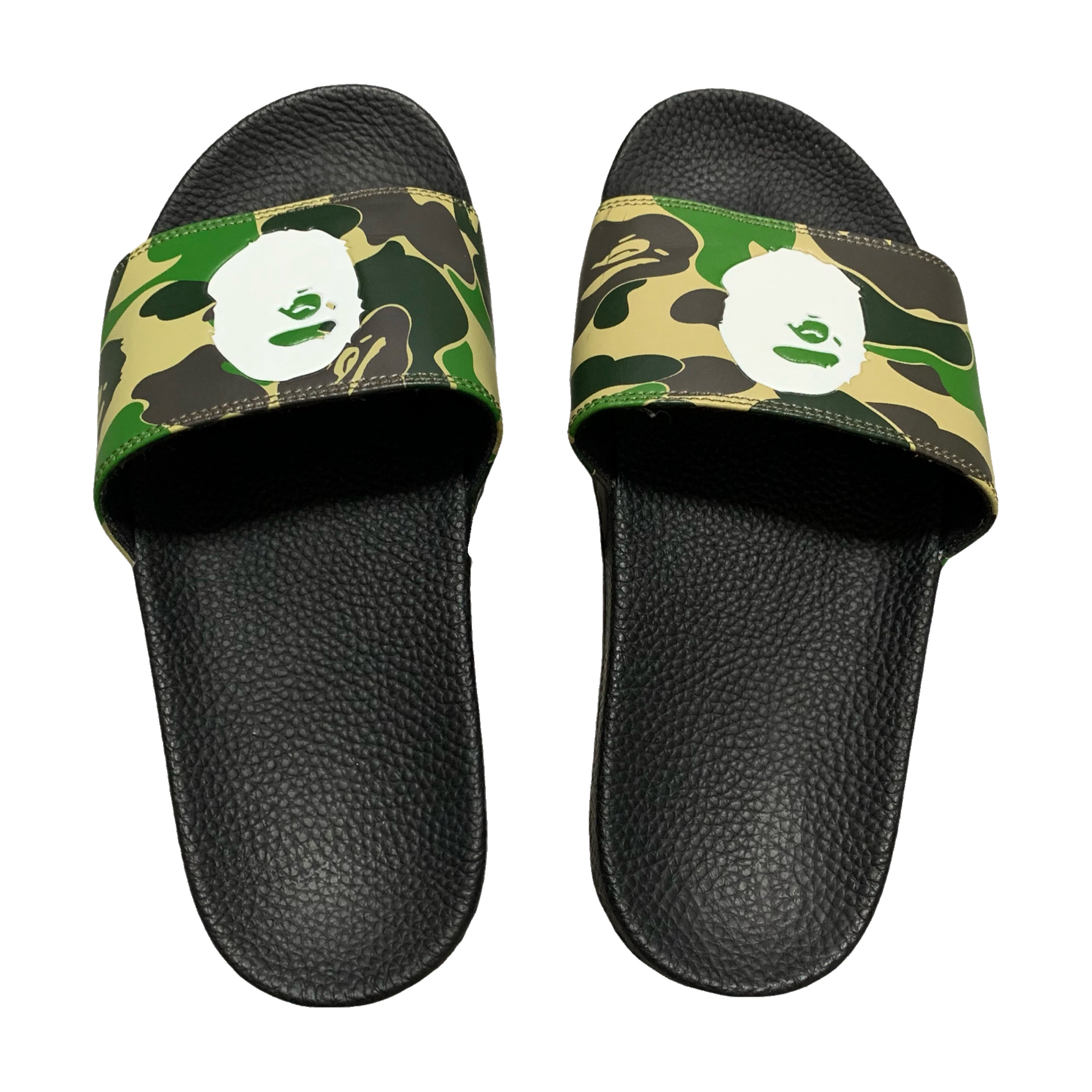 Bape Sliders ABC Camo A Bathing Ape Head UK 6.5