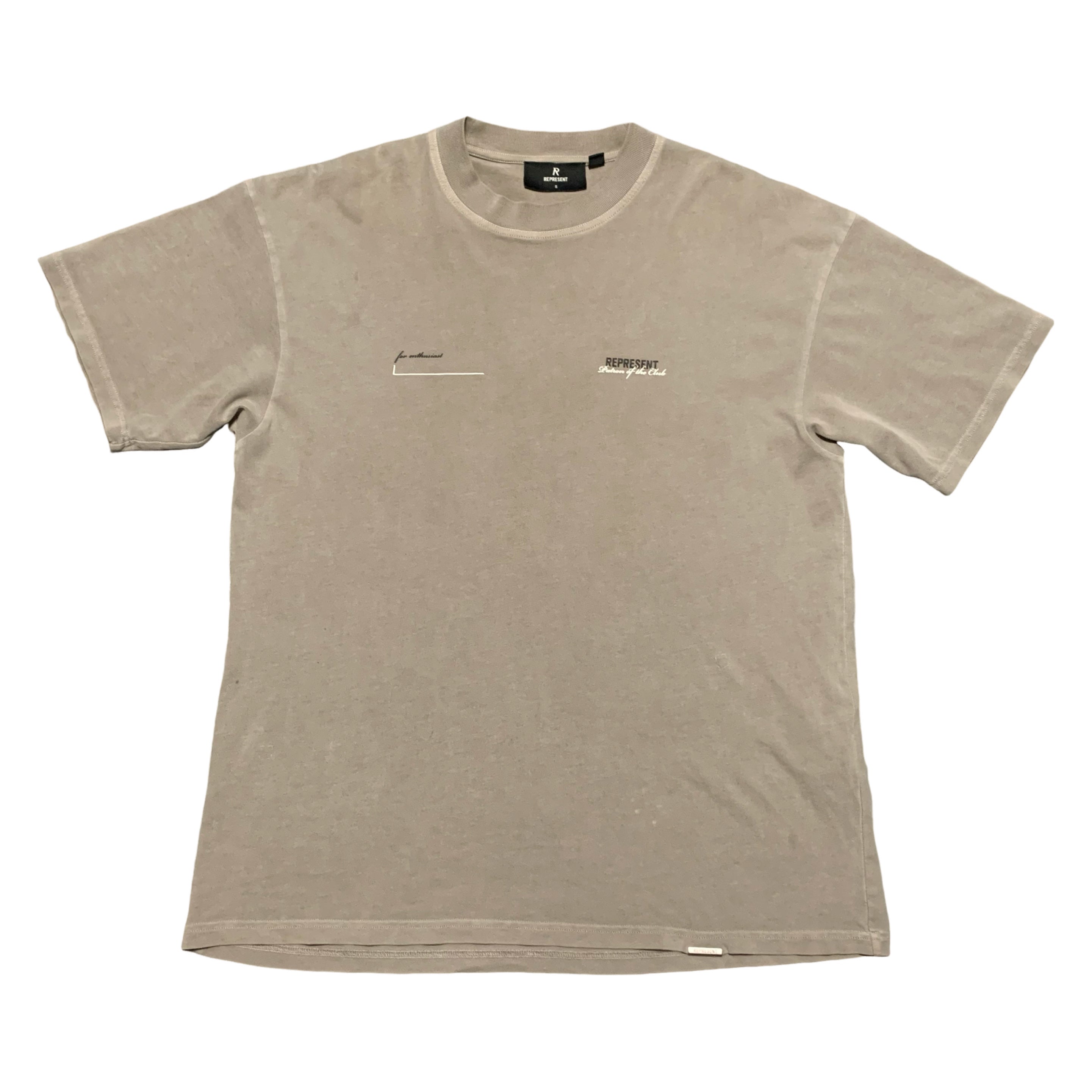 Represent Small Patron Of The Club Mudstone Grey Tee