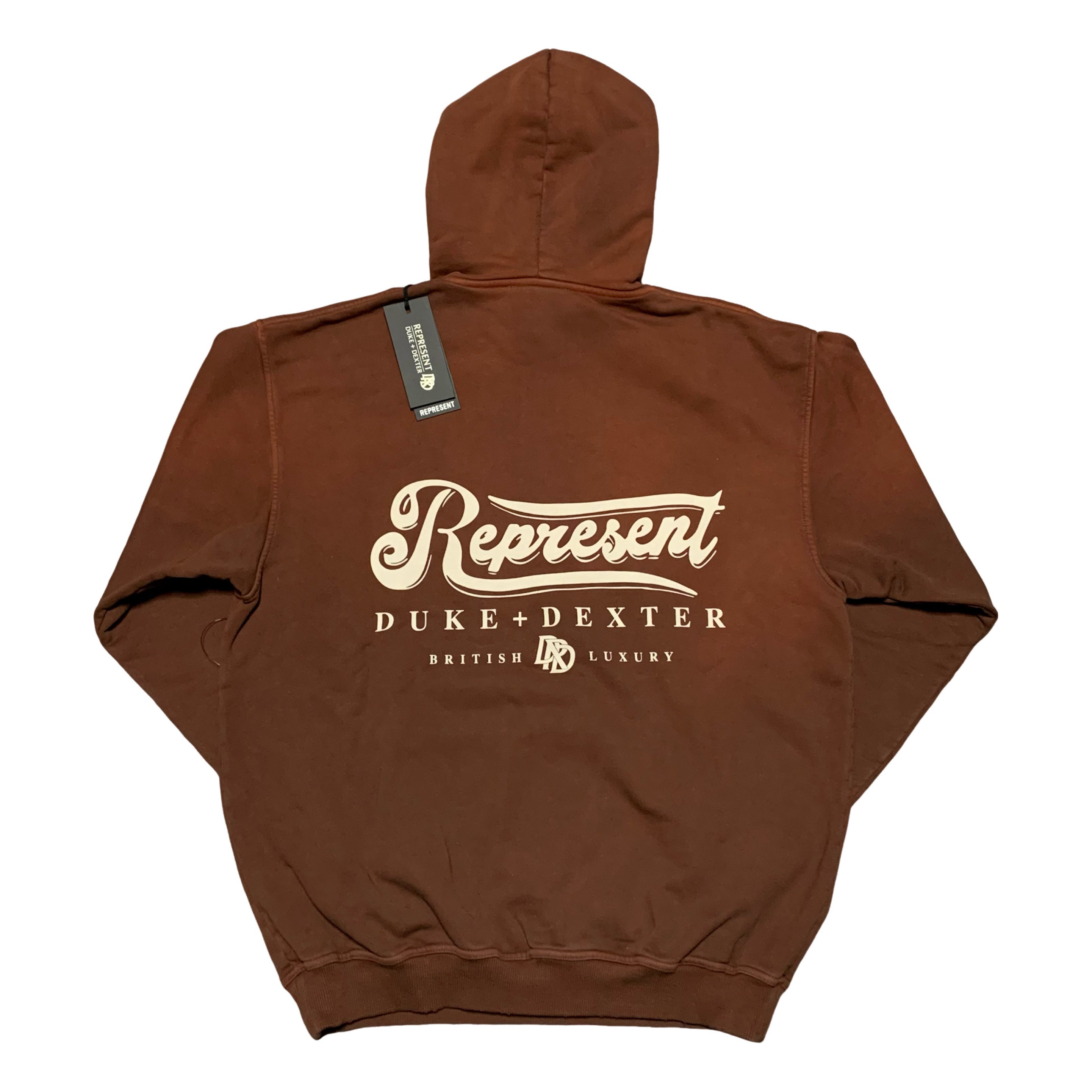 Represent Small Duke + Dexter Rust British Luxury Hoodie (RRP £180)