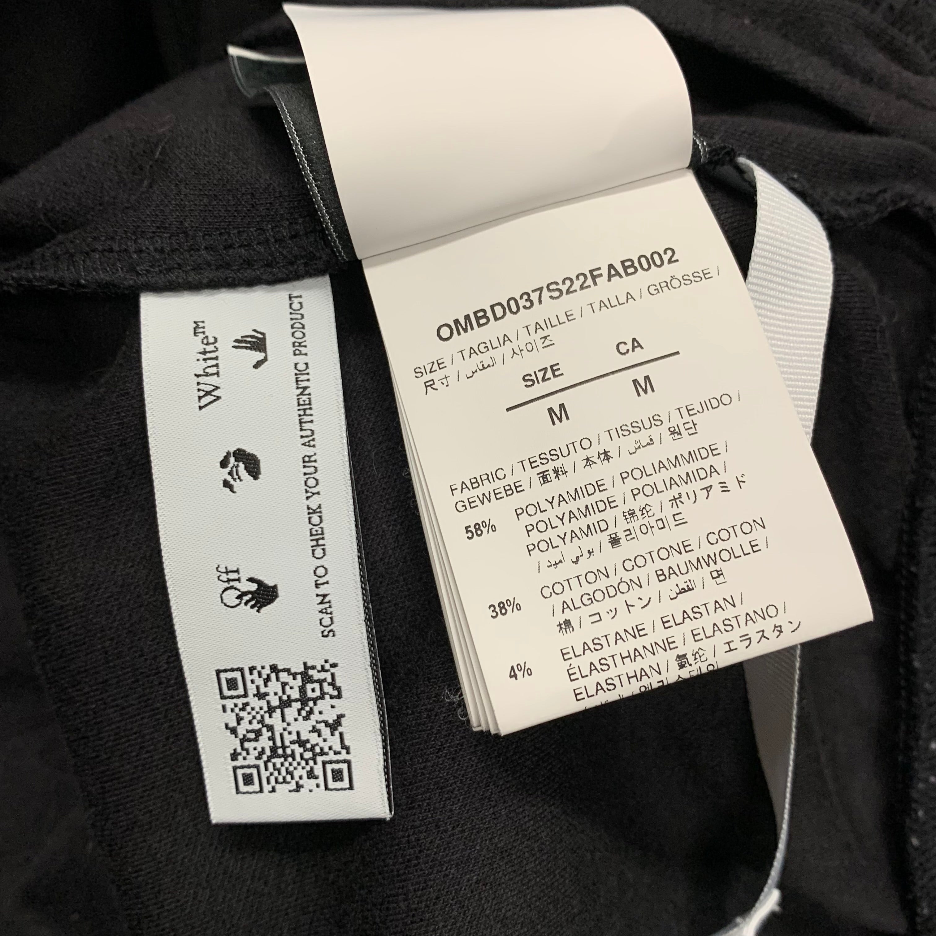Off White Small Jacket Single Arrows Black Track Top Jacket Virgil Abloh
