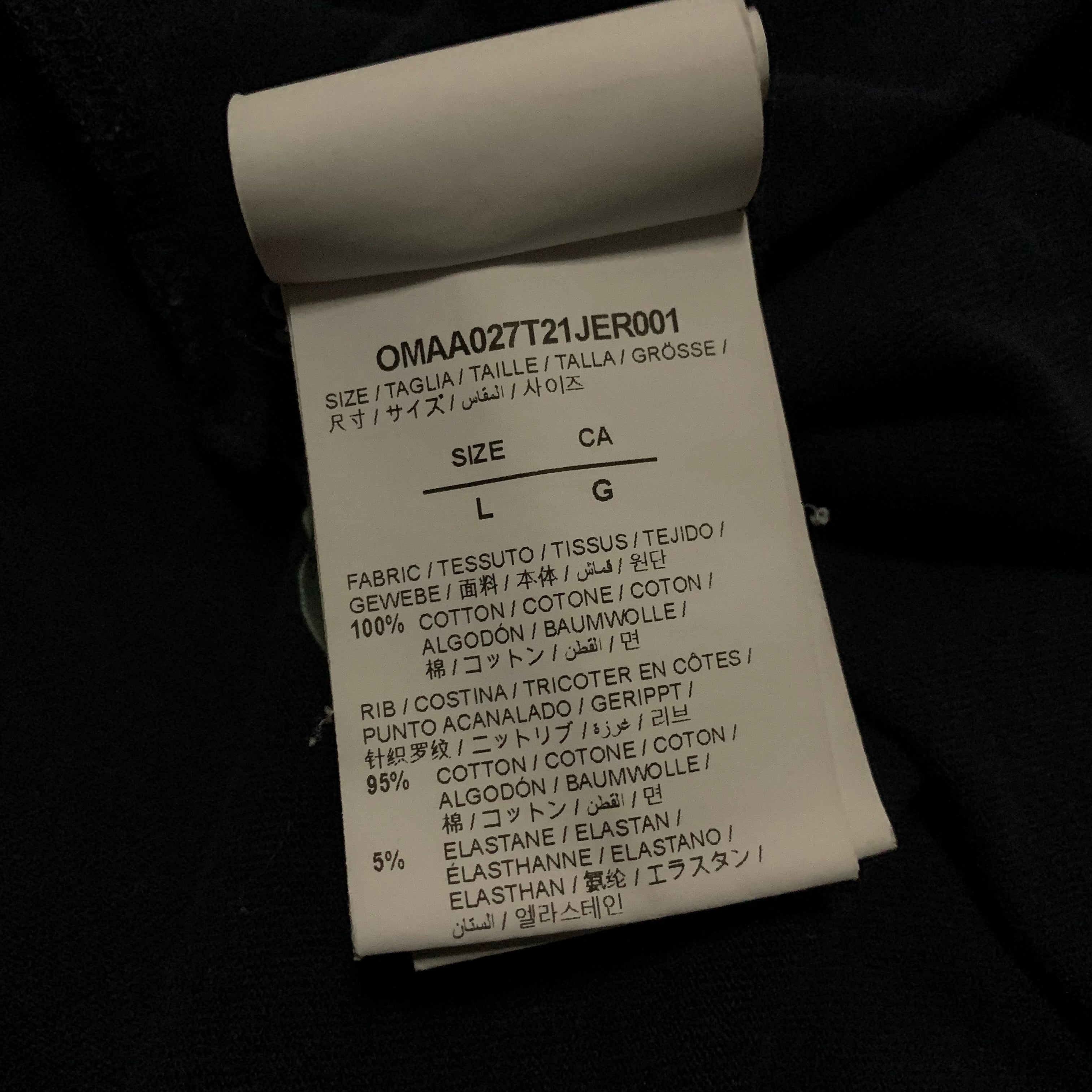 Off White Large Staff Navy Blue Staff Virgil Abloh (OMAA027T21JER001)