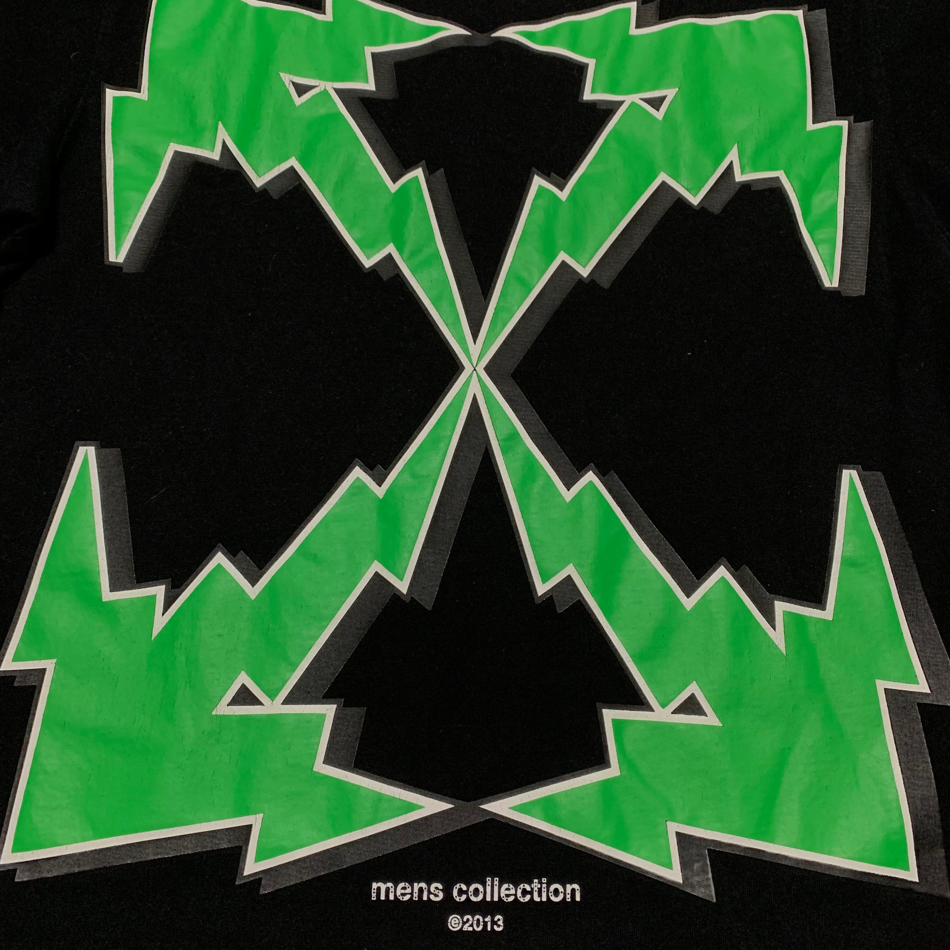 Off White XXS Bolt Arrows Black Tee Virgil Abloh