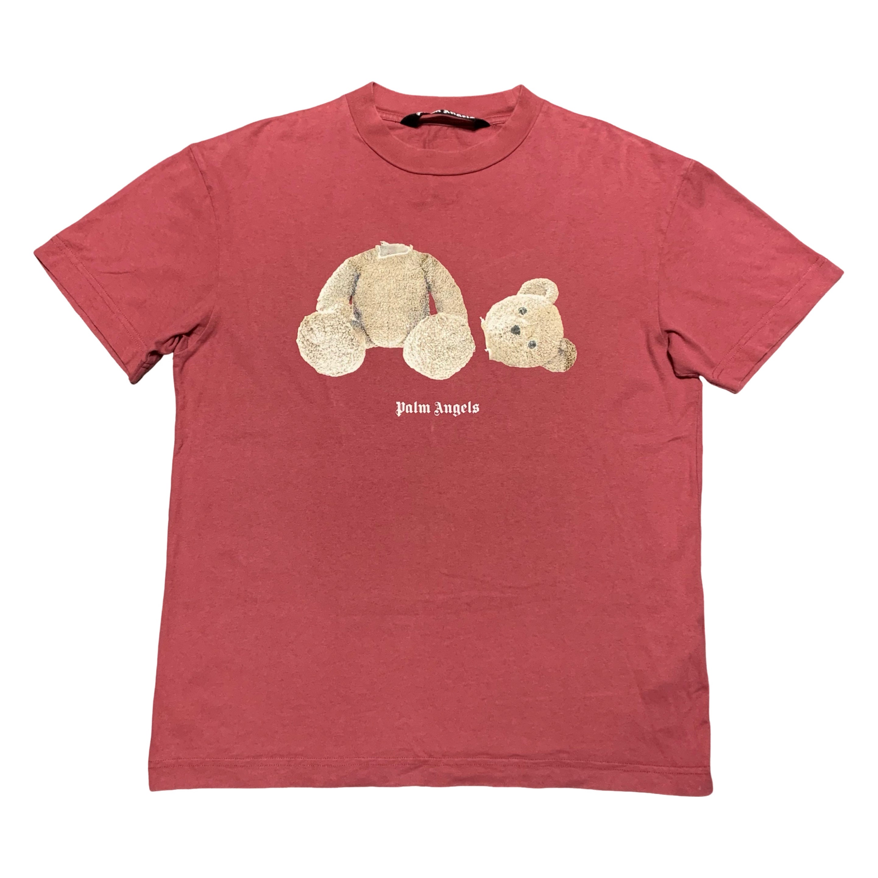 Palm Angels Medium Kill The Bear Burgundy Tee