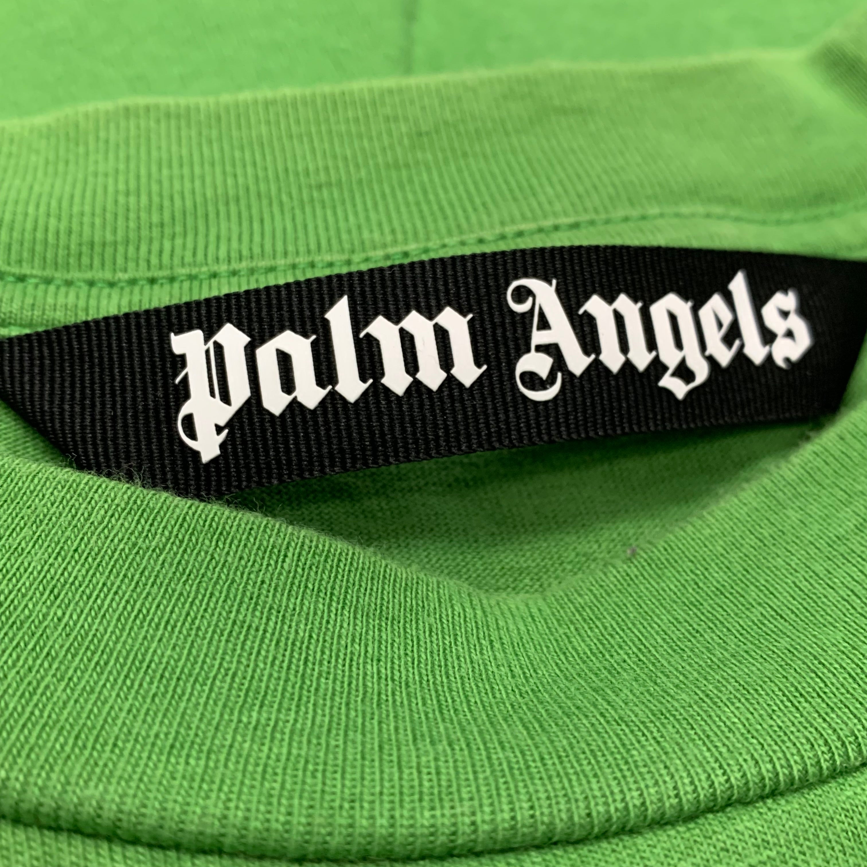 Palm Angels Medium Tee Bear Classic Green T-Shirt