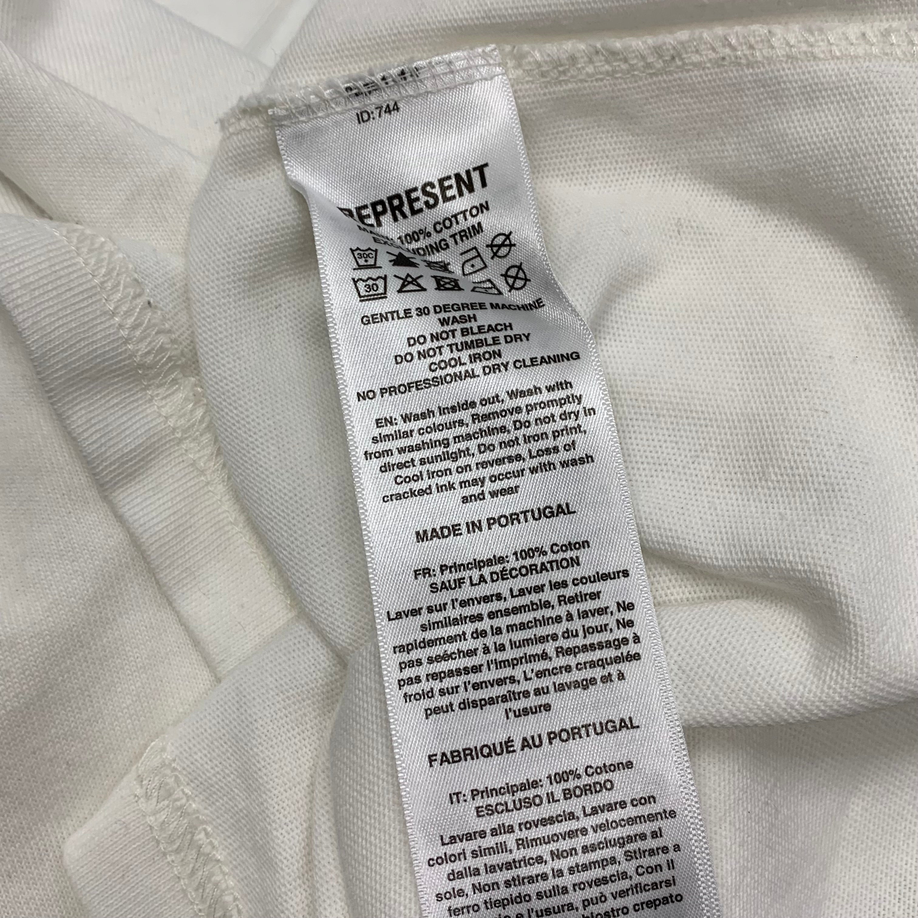 Represent Small Tee Classic Parts Flat White T-Shirt